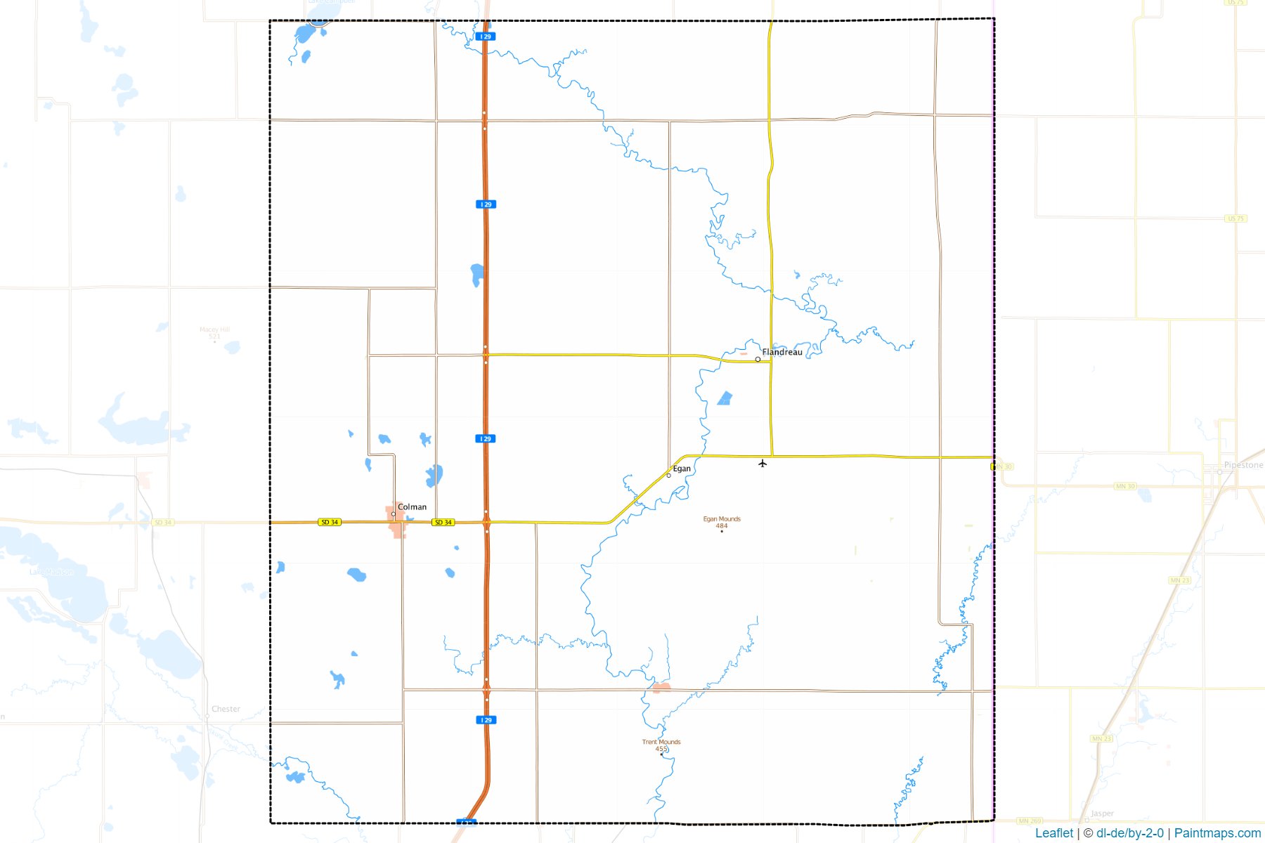 Moody (South Dakota) Map Cropping Samples-1