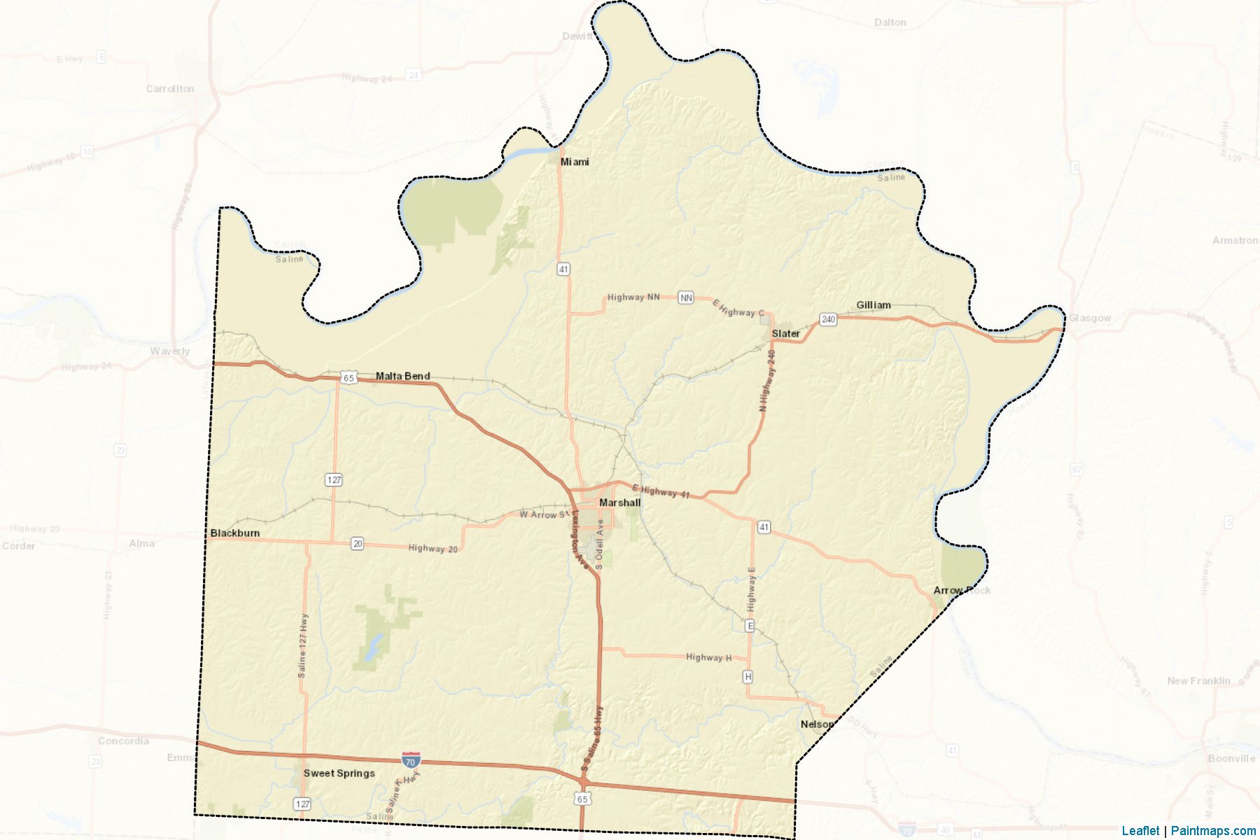 Saline (Missouri) Map Cropping Samples-2