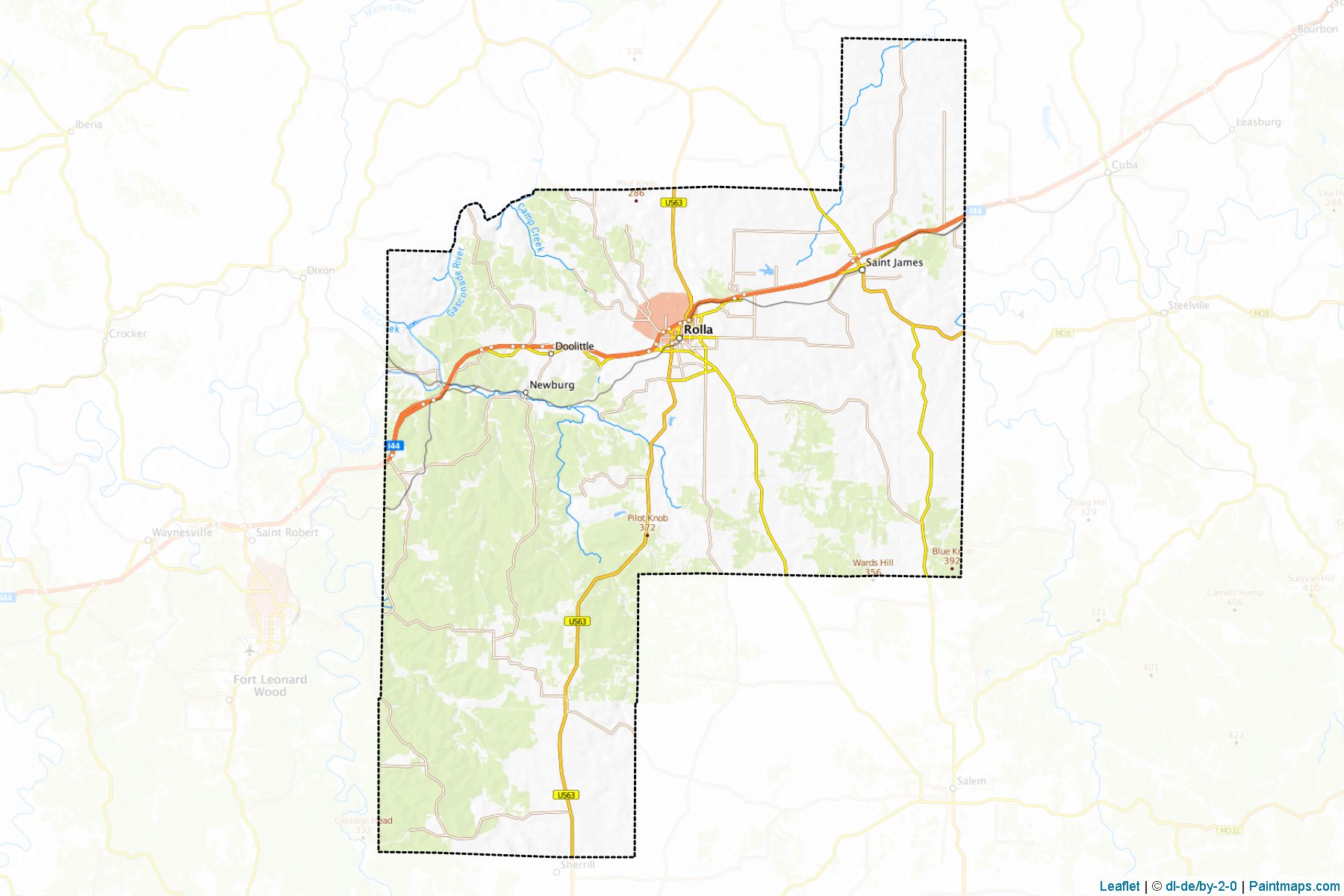 Phelps (Missouri) Map Cropping Samples-1