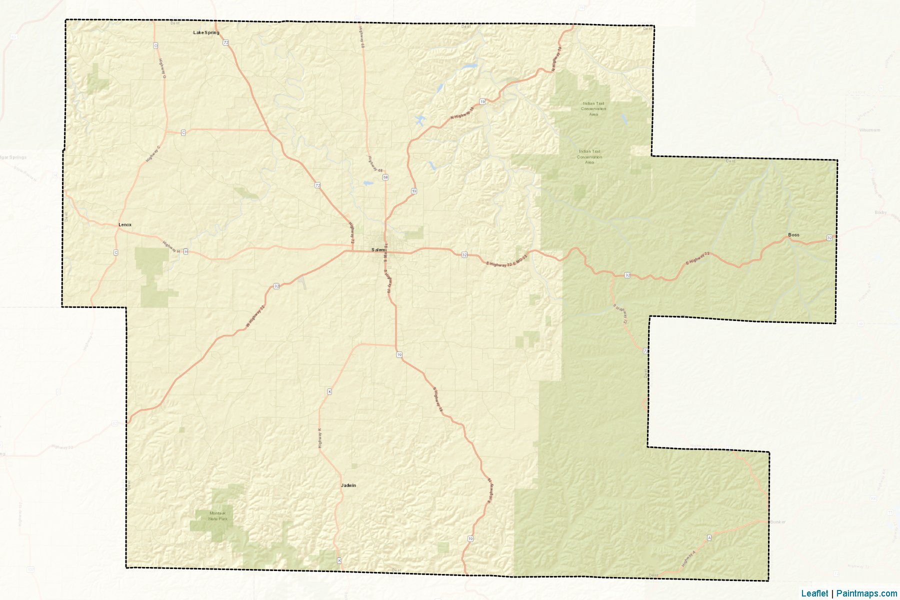 Dent (Missouri) Map Cropping Samples-2