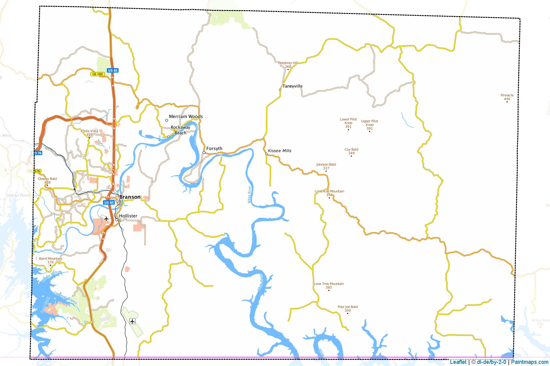 Taney (Missouri) Haritası Örnekleri-1