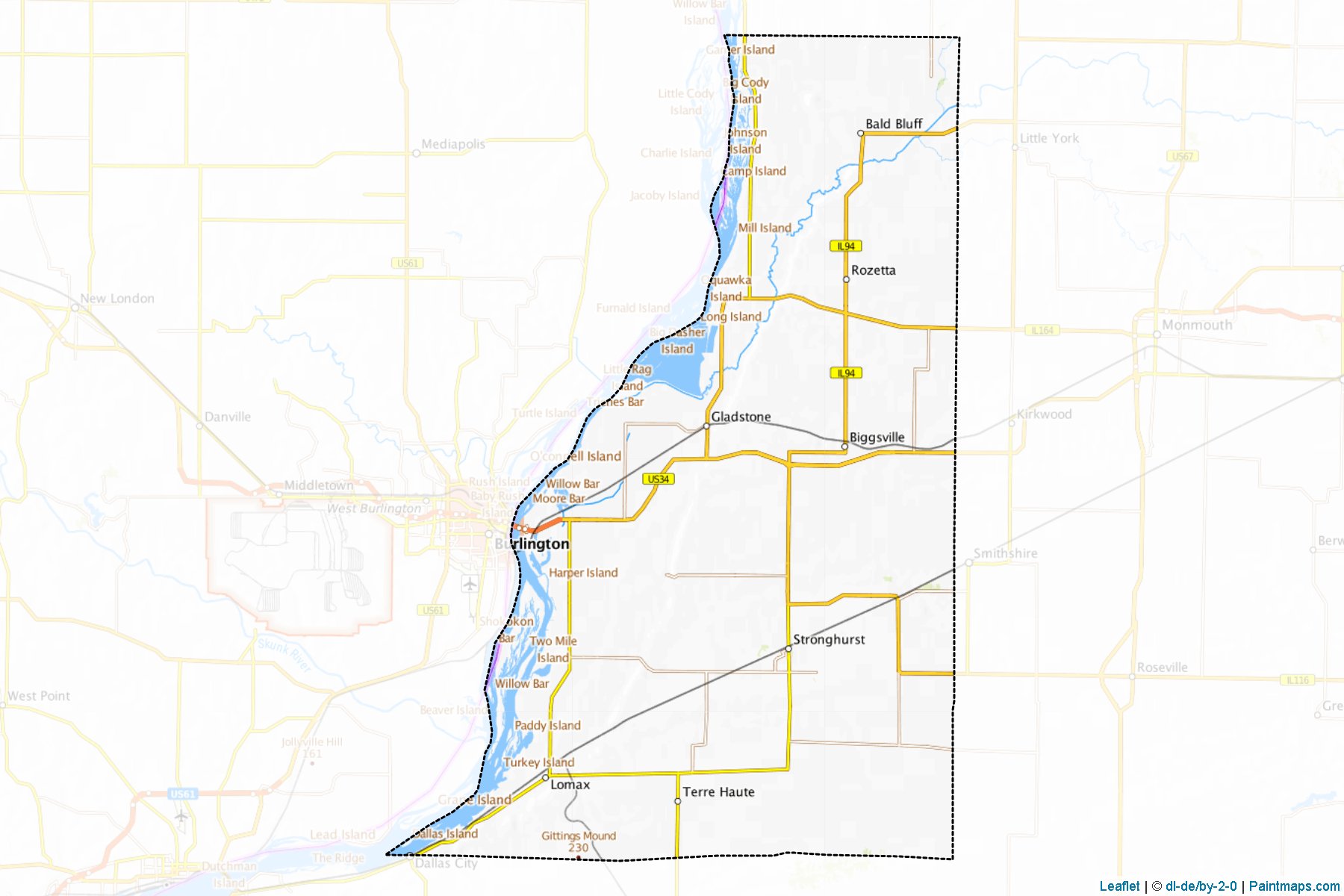 Henderson (Illinois) Map Cropping Samples-1