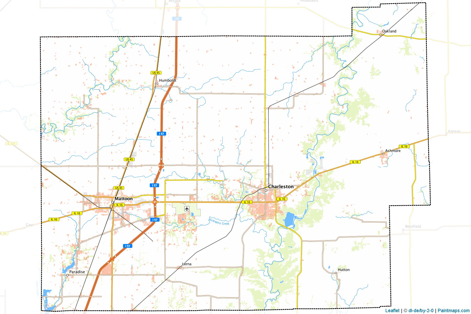 Coles (Illinois) Map Cropping Samples-1