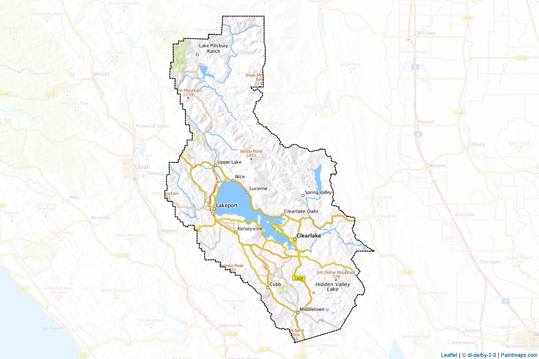 Lake (California) Map Cropping Samples-1