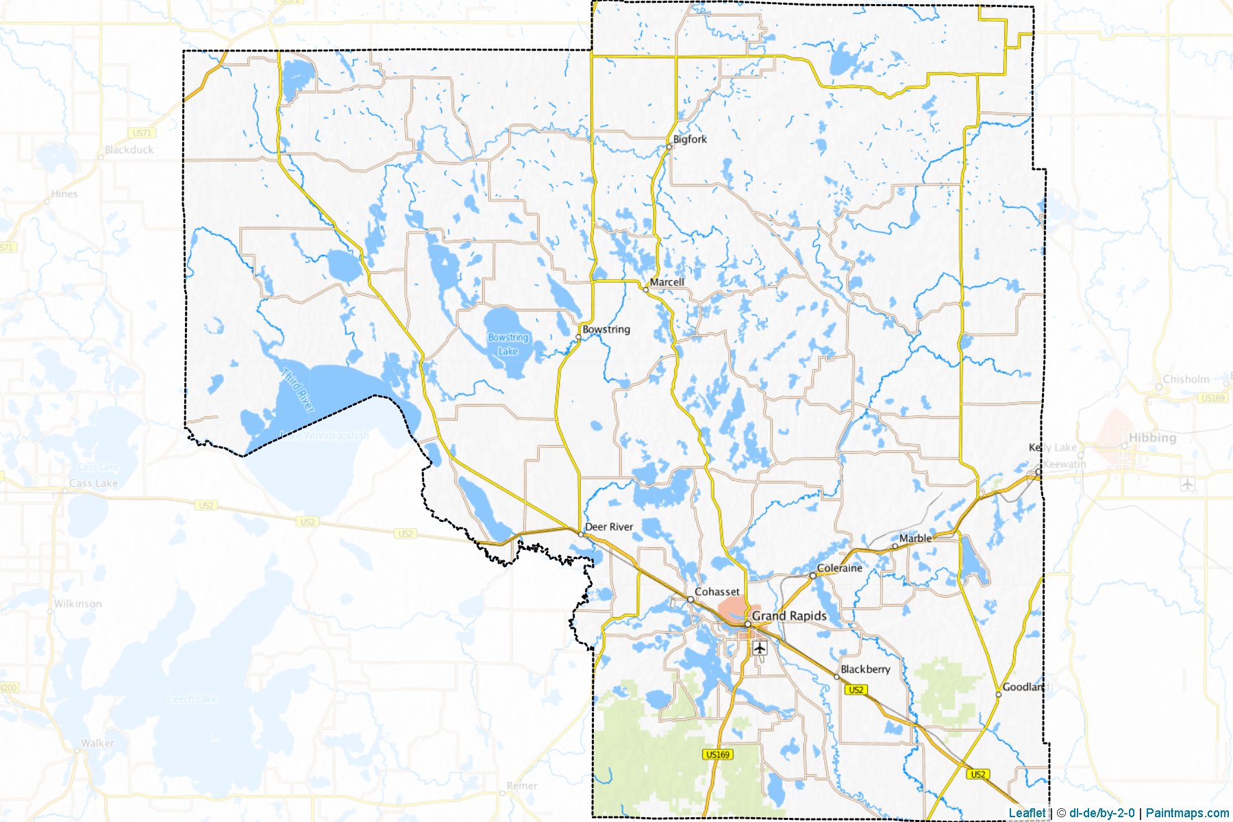 Itasca (Minnesota) Map Cropping Samples-1