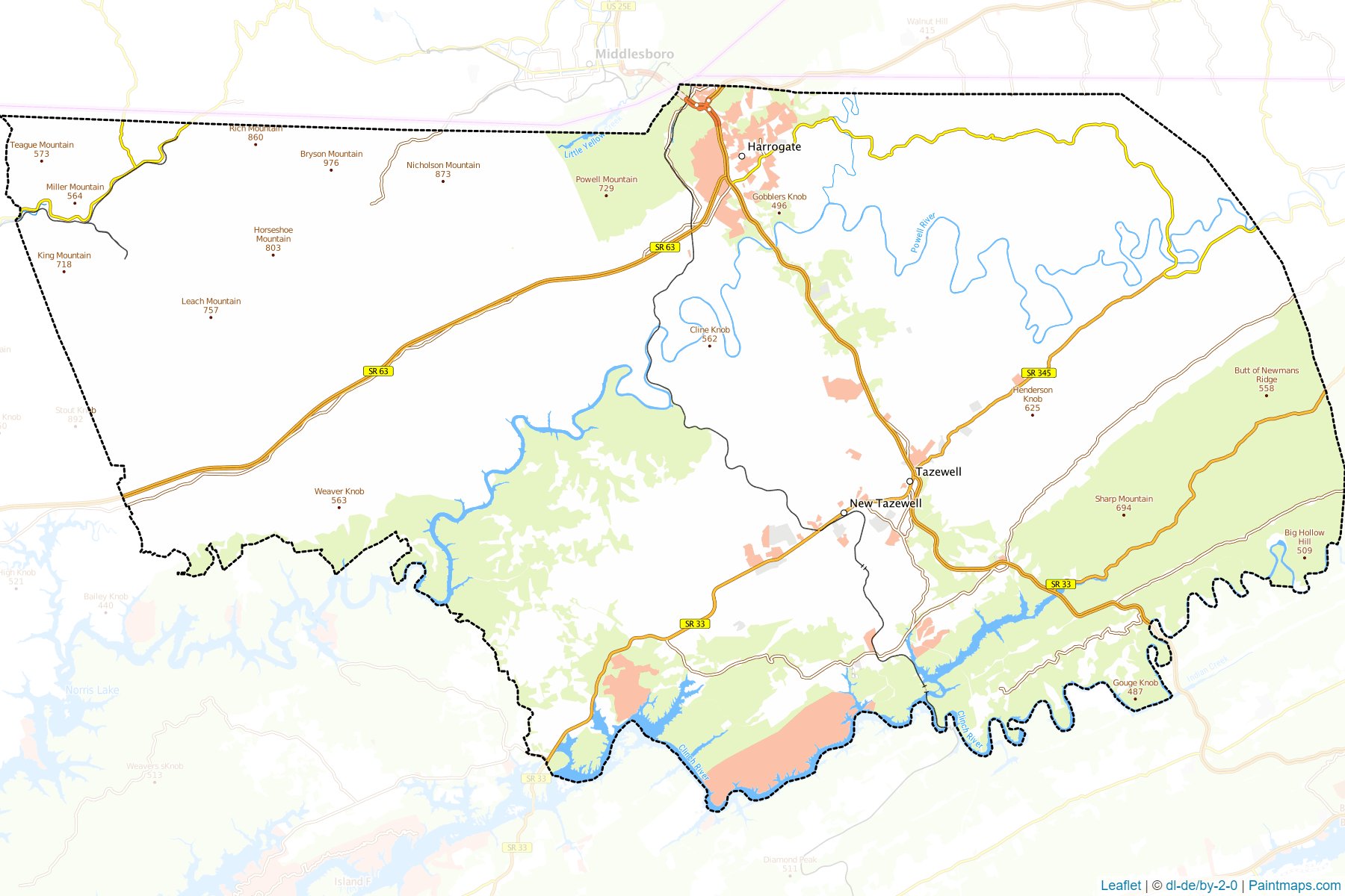 Claiborne (Tennessee) Map Cropping Samples-1