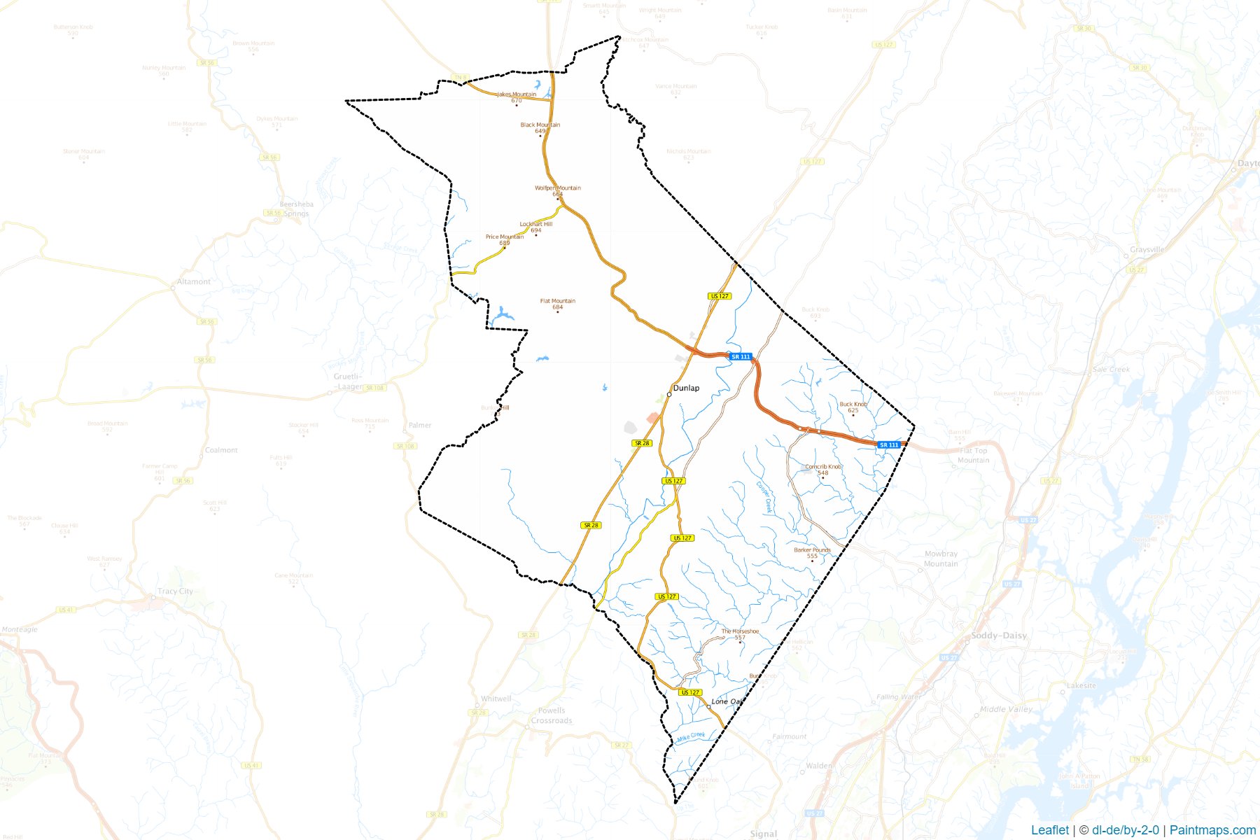 Sequatchie (Tennessee) Map Cropping Samples-1