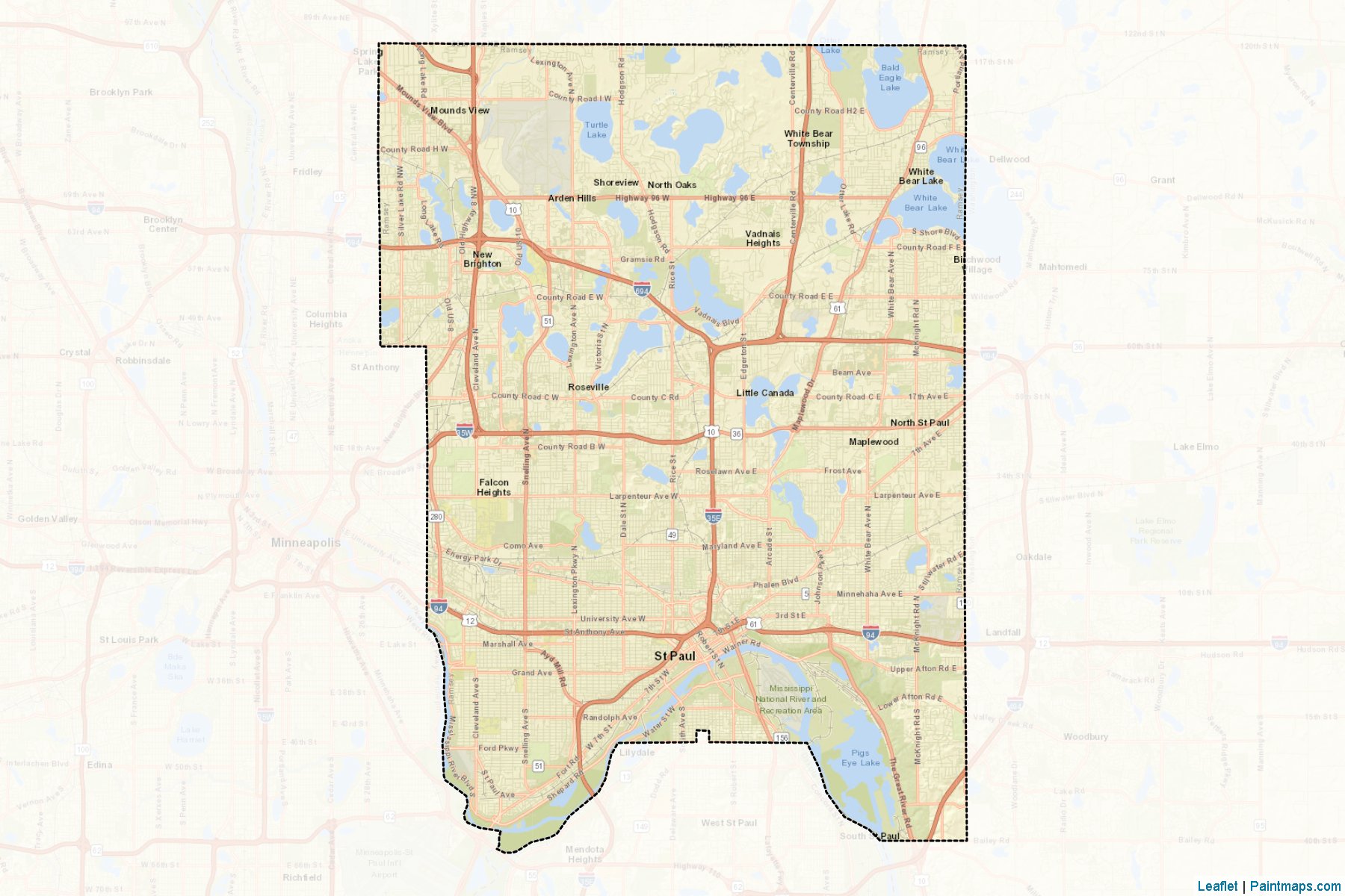 Ramsey (Minnesota) Map Cropping Samples-2