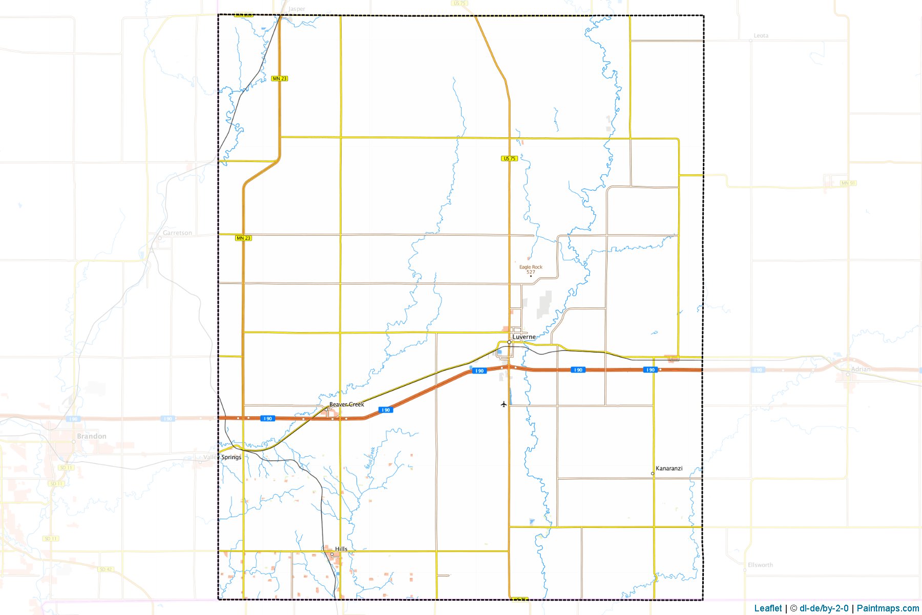 Rock (Minnesota) Map Cropping Samples-1