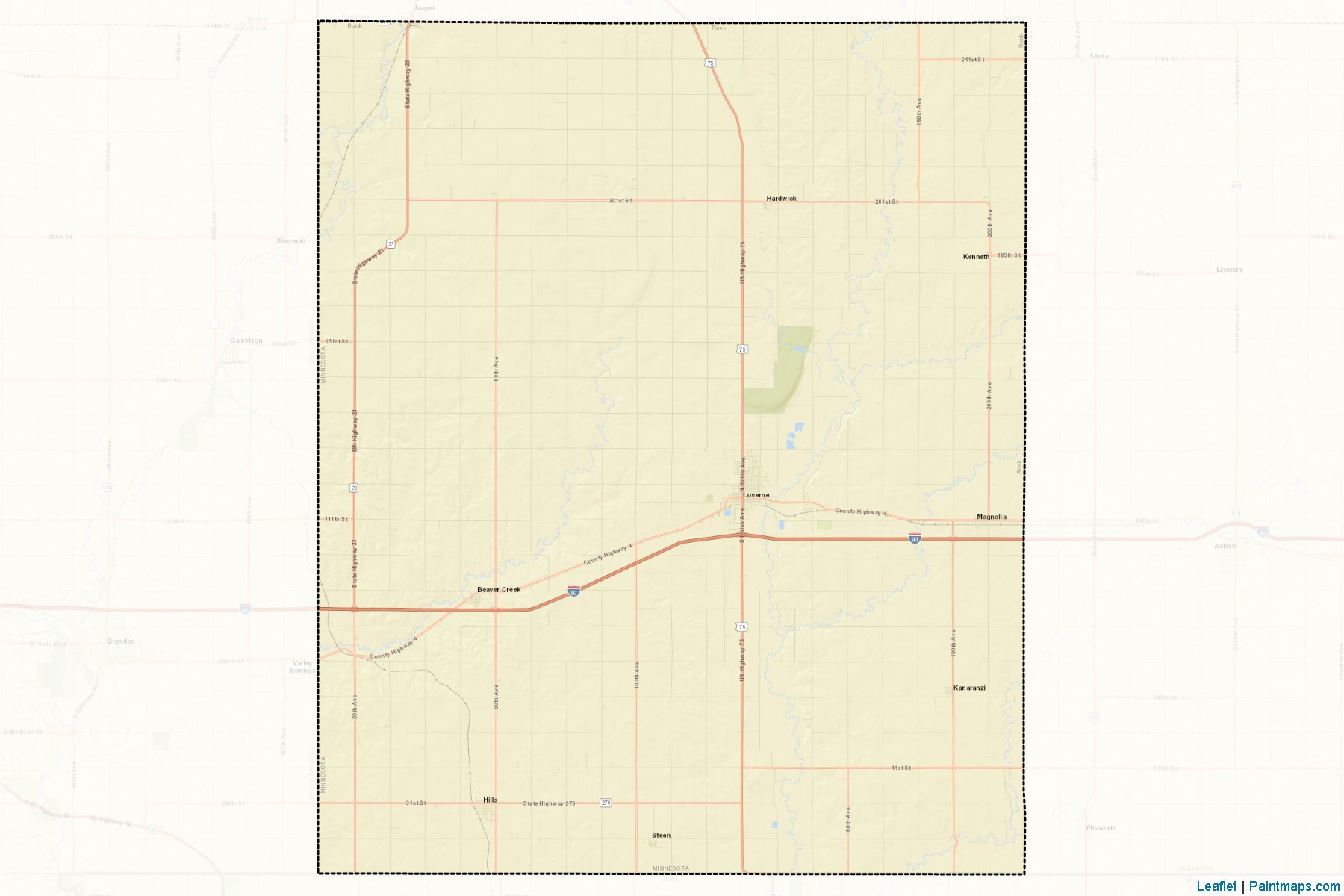 Rock (Minnesota) Map Cropping Samples-2