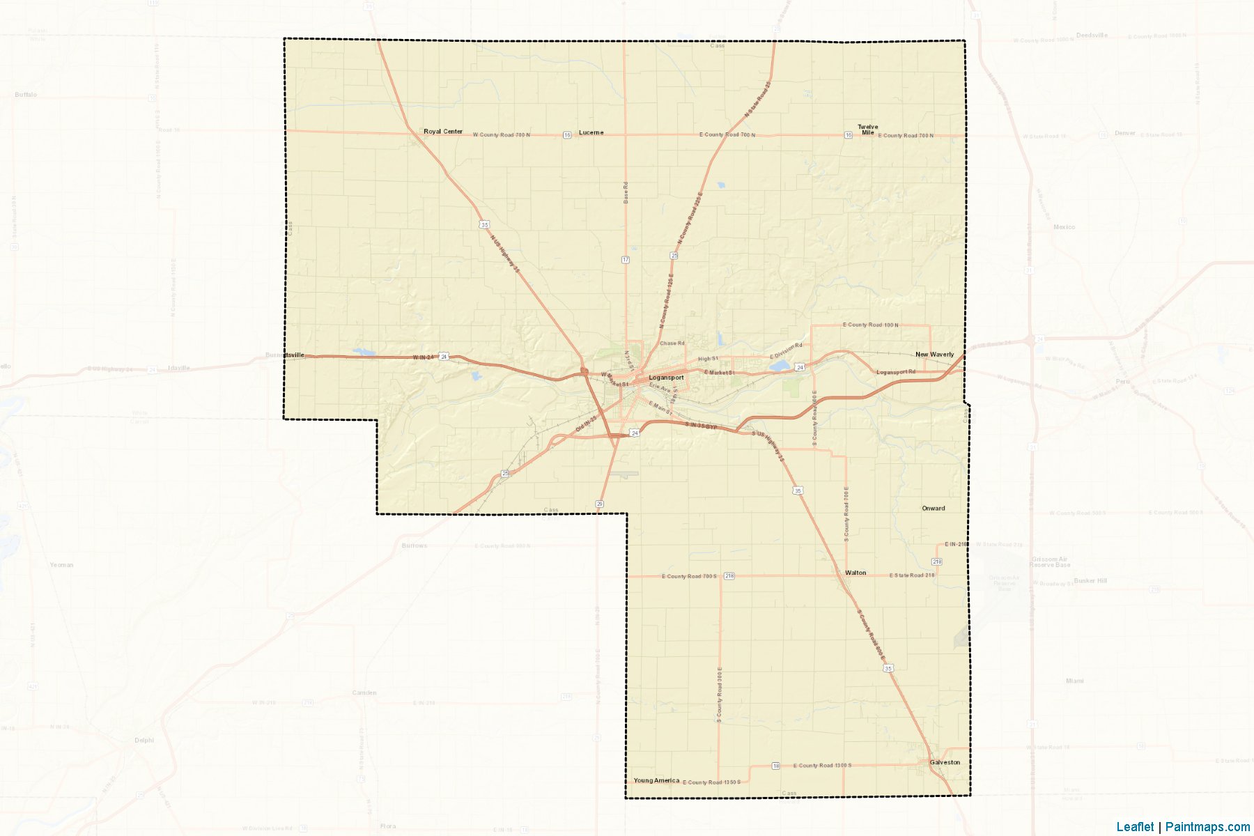 Cass (Indiana) Map Cropping Samples-2