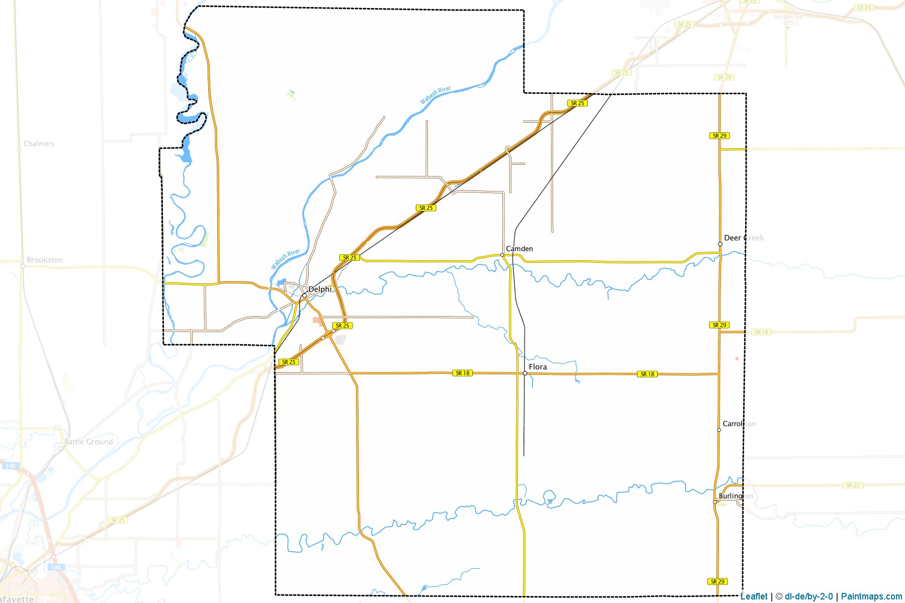 Carroll (Indiana) Map Cropping Samples-1