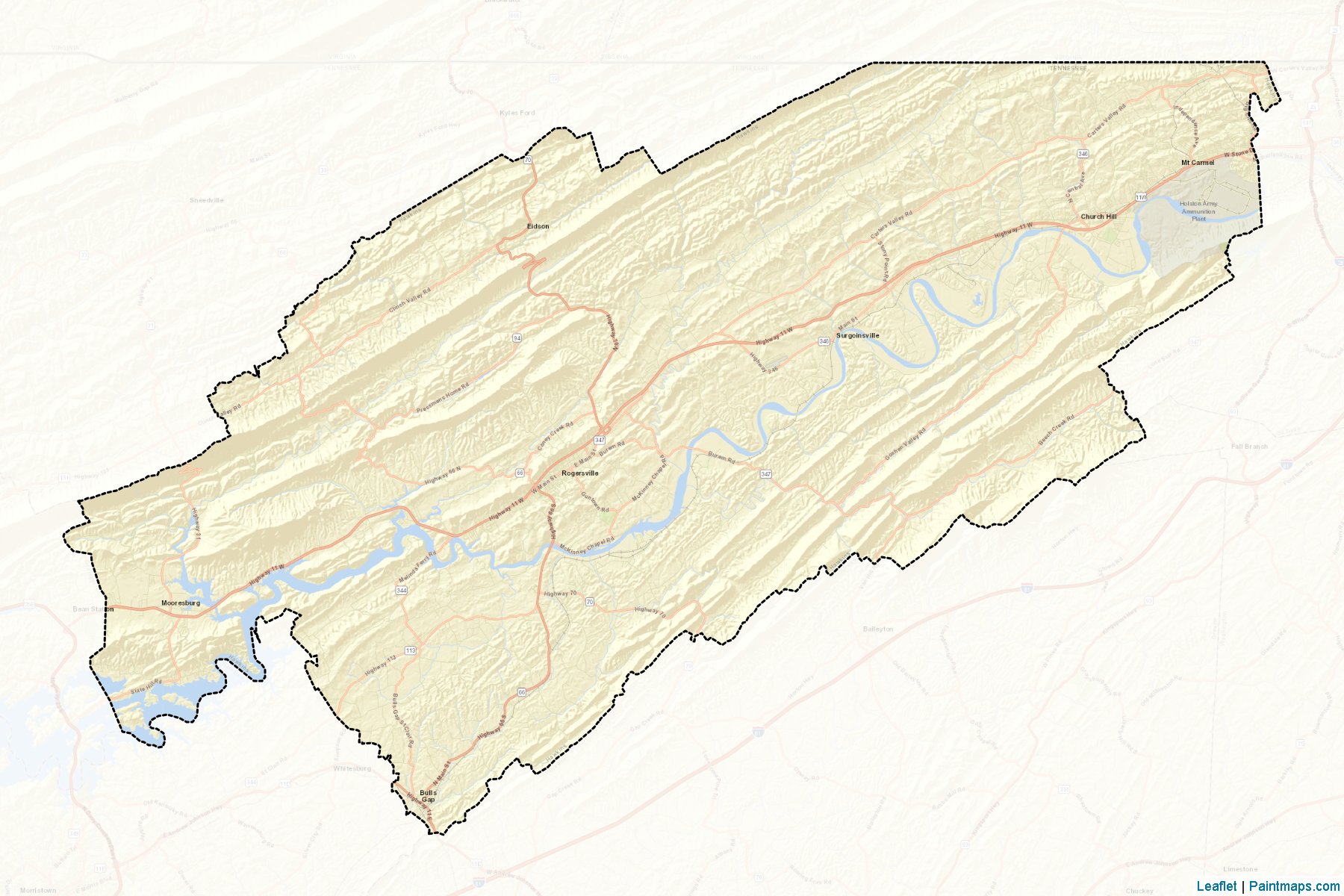 Hawkins (Tennessee) Map Cropping Samples-2