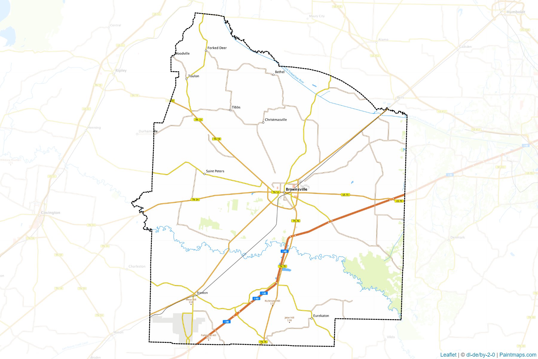 Haywood (Tennessee) Map Cropping Samples-1