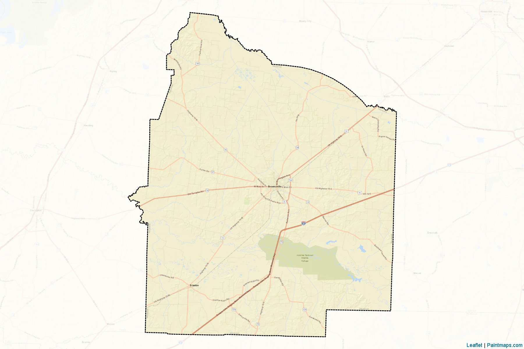 Haywood (Tennessee) Map Cropping Samples-2