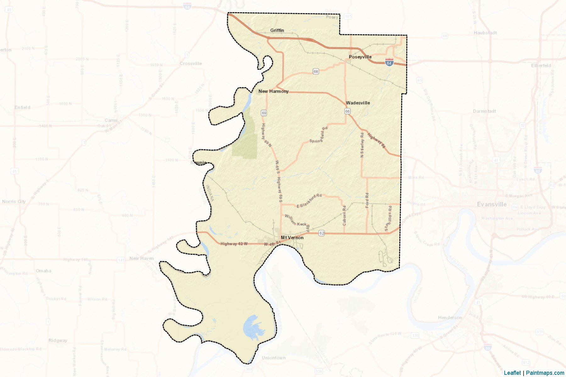 Posey (Indiana) Map Cropping Samples-2