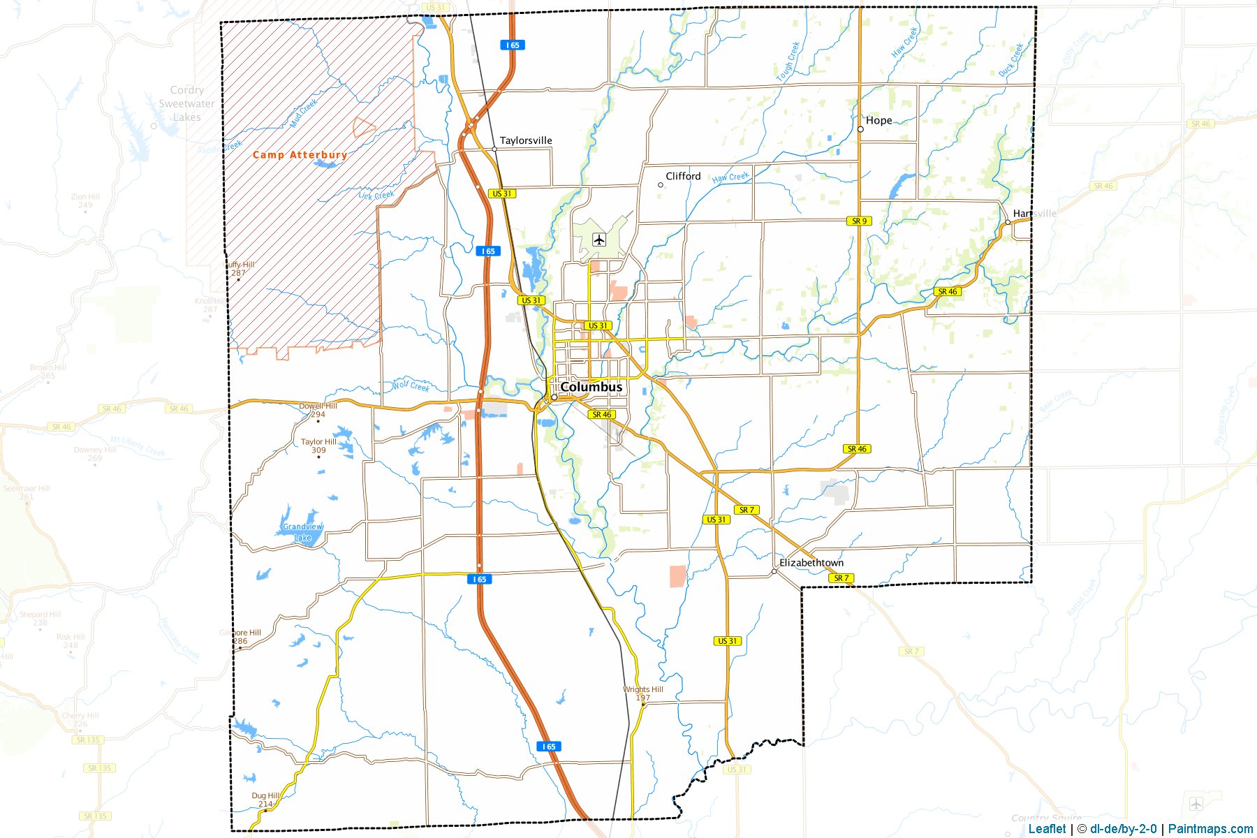 Bartholomew (Indiana) Map Cropping Samples-1