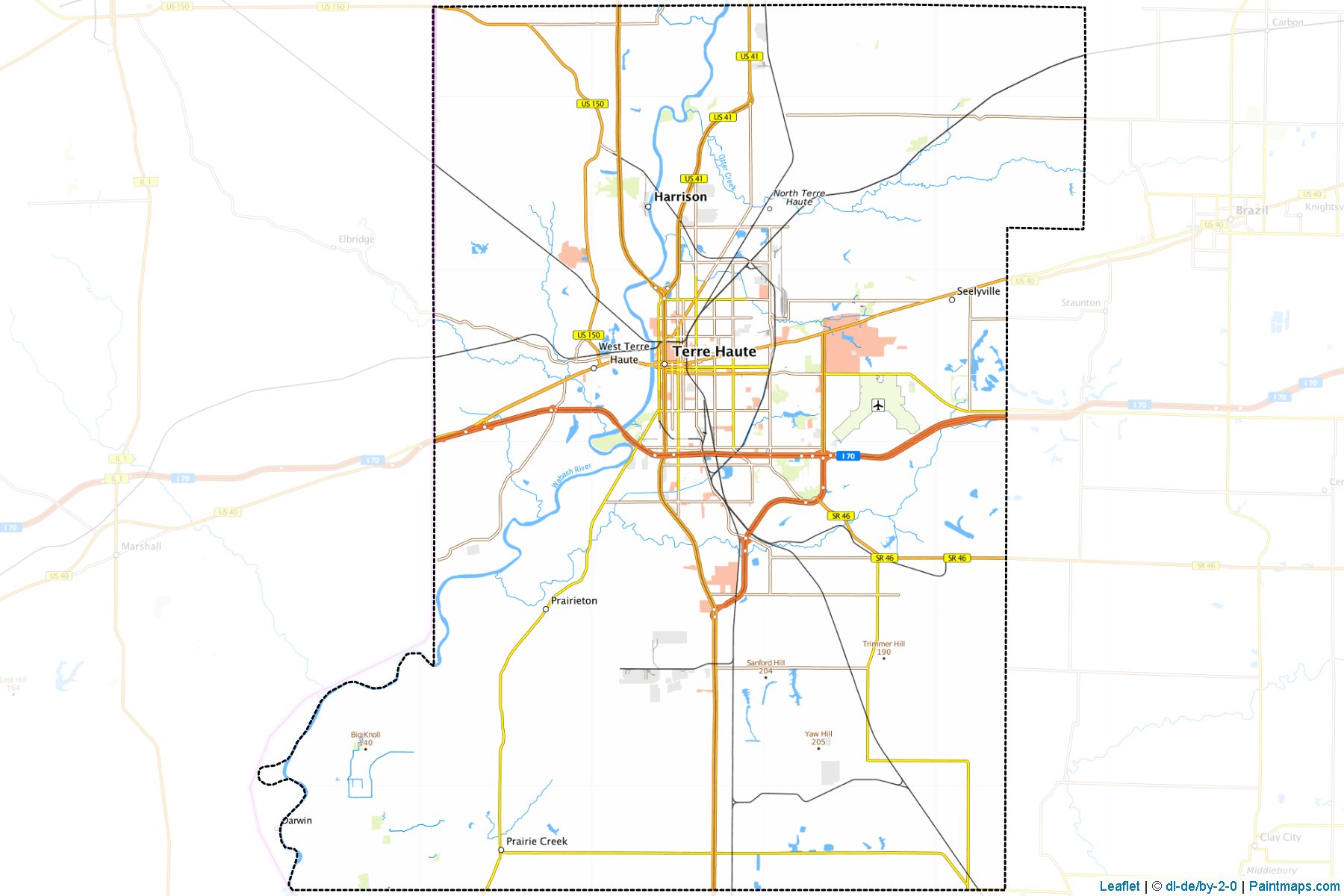 Vigo (Indiana) Map Cropping Samples-1