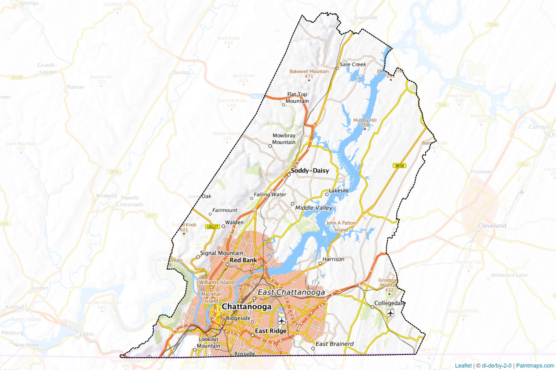 Hamilton (Tennessee) Map Cropping Samples-1