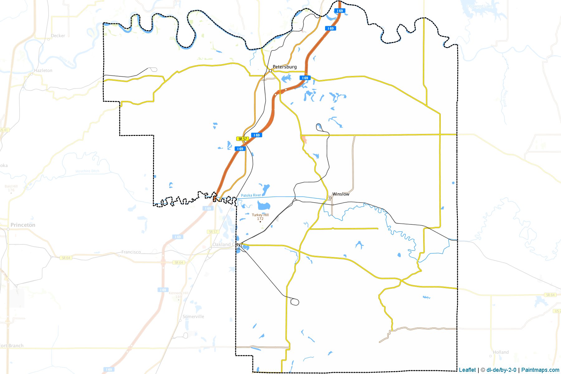 Muestras de recorte de mapas Pike (Indiana)-1