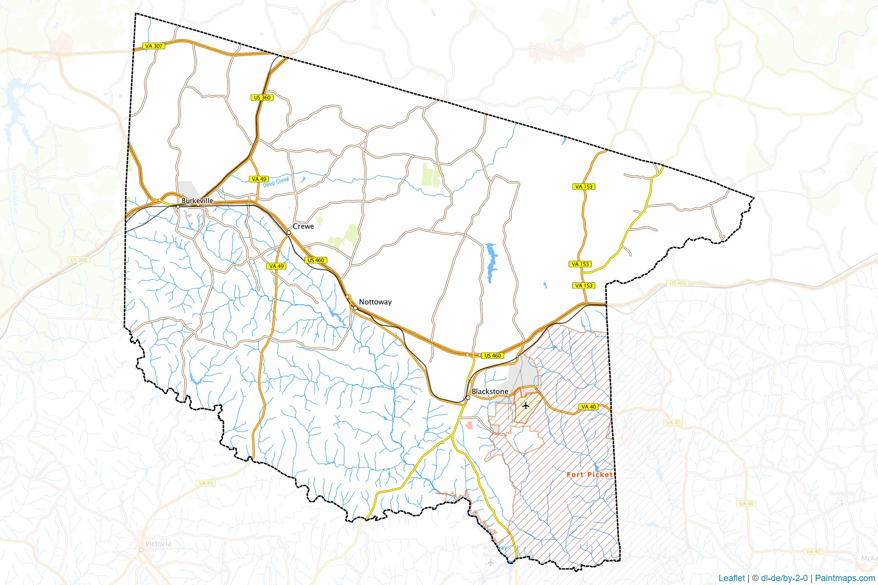 Nottoway (Virginia) Map Cropping Samples-1