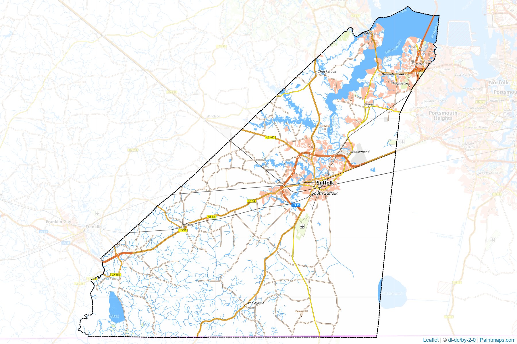 Suffolk (Virginia) Map Cropping Samples-1