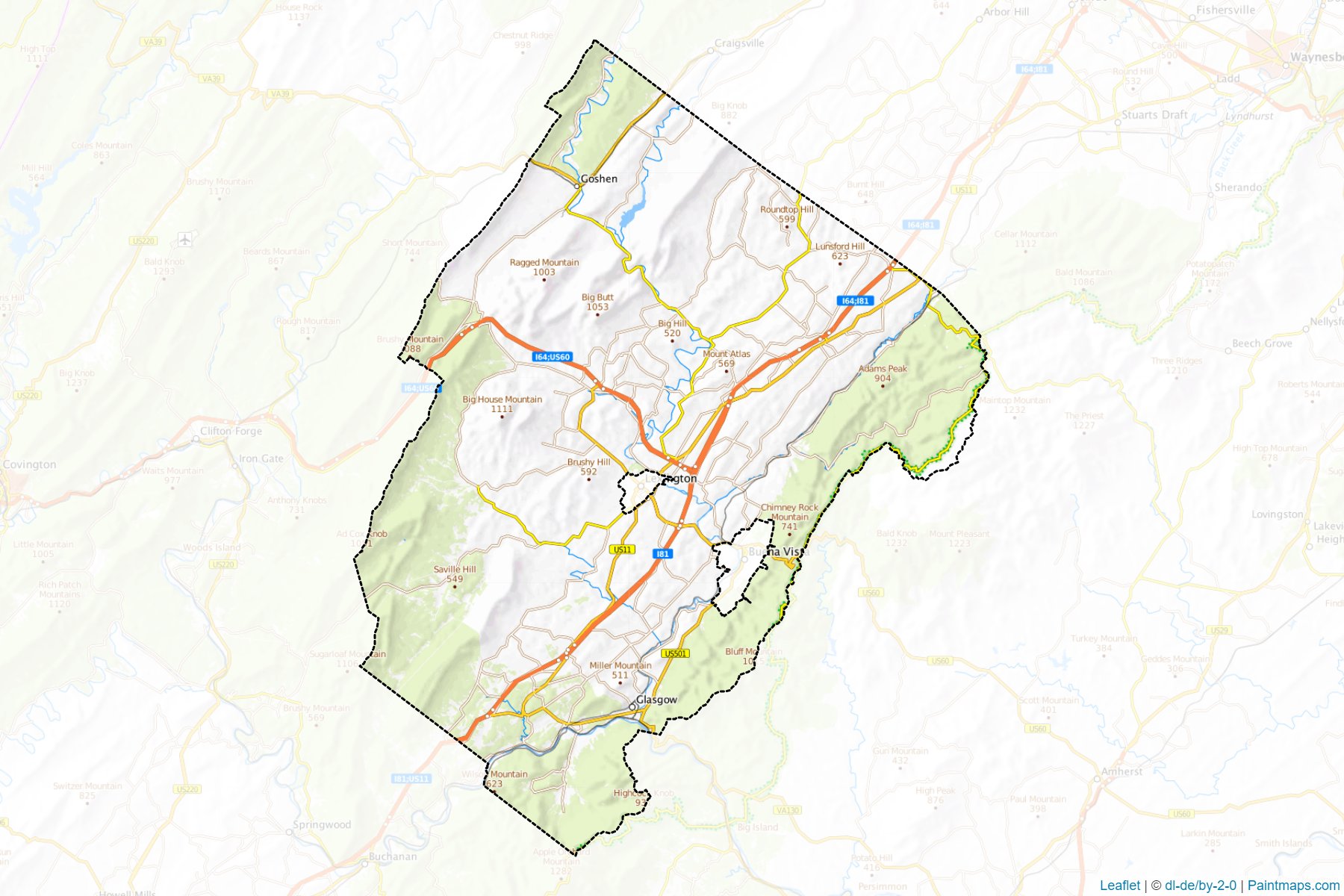 Rockbridge (Virginia) Map Cropping Samples-1