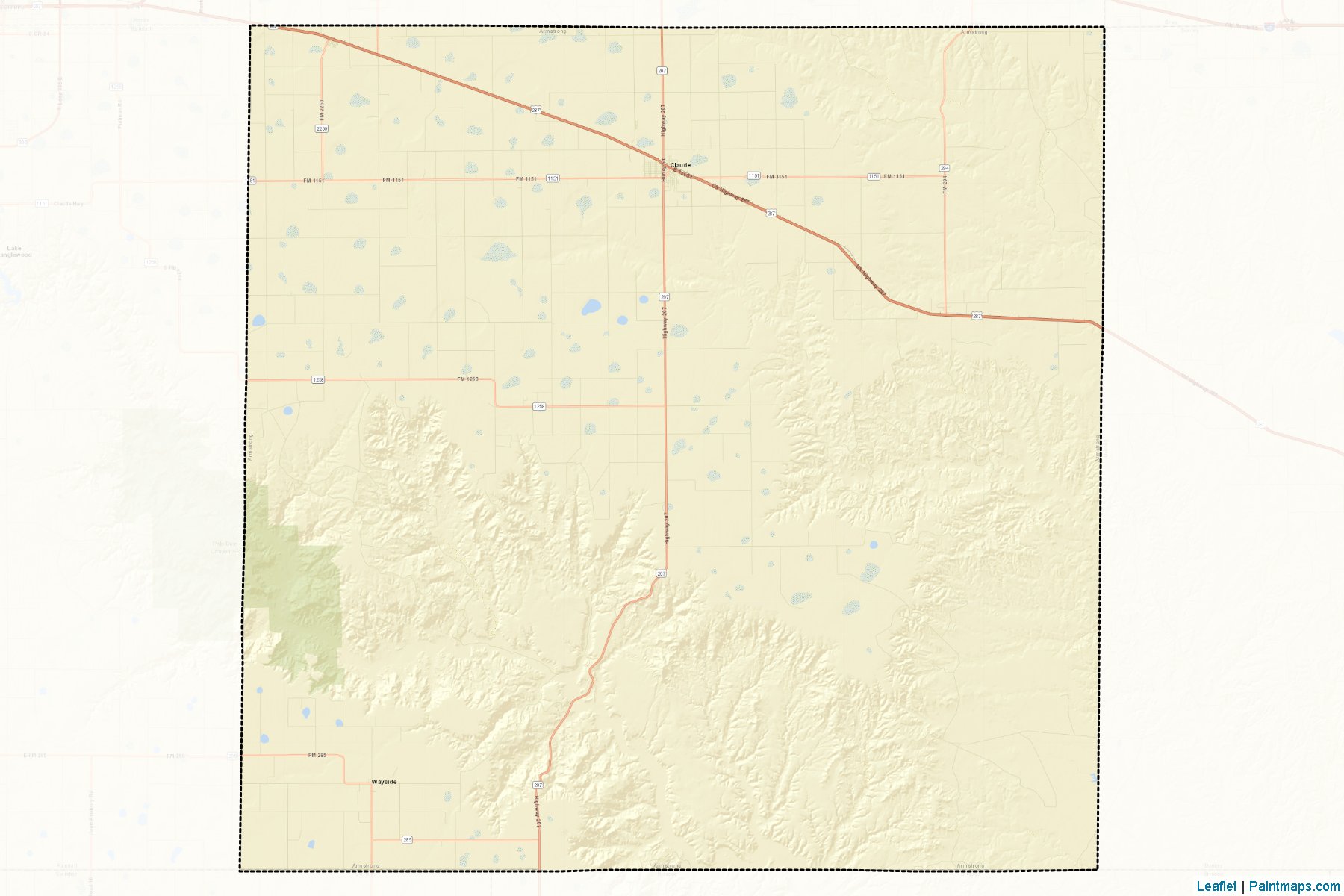 Armstrong (Texas) Map Cropping Samples-2