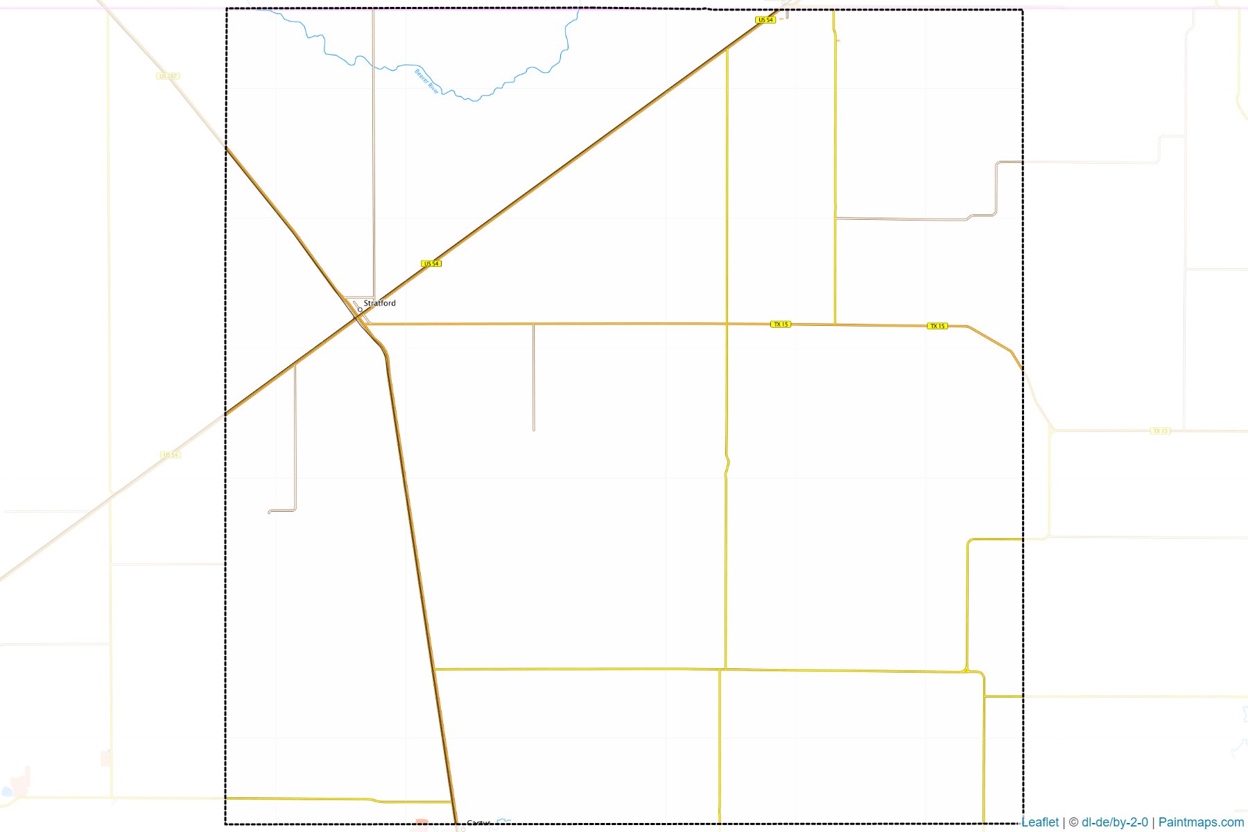 Muestras de recorte de mapas Sherman (Texas)-1