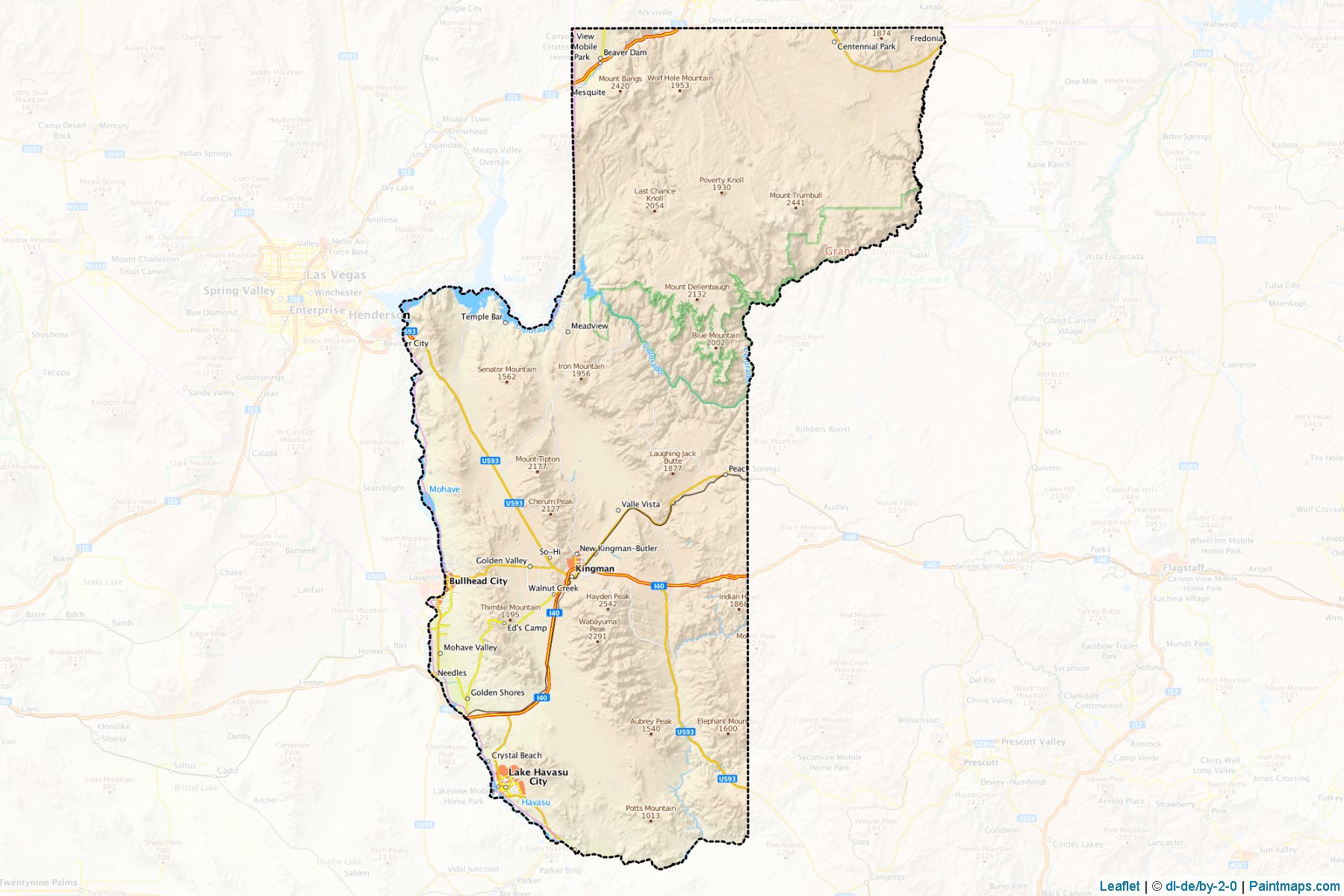 Mohave (Arizona) Map Cropping Samples-1