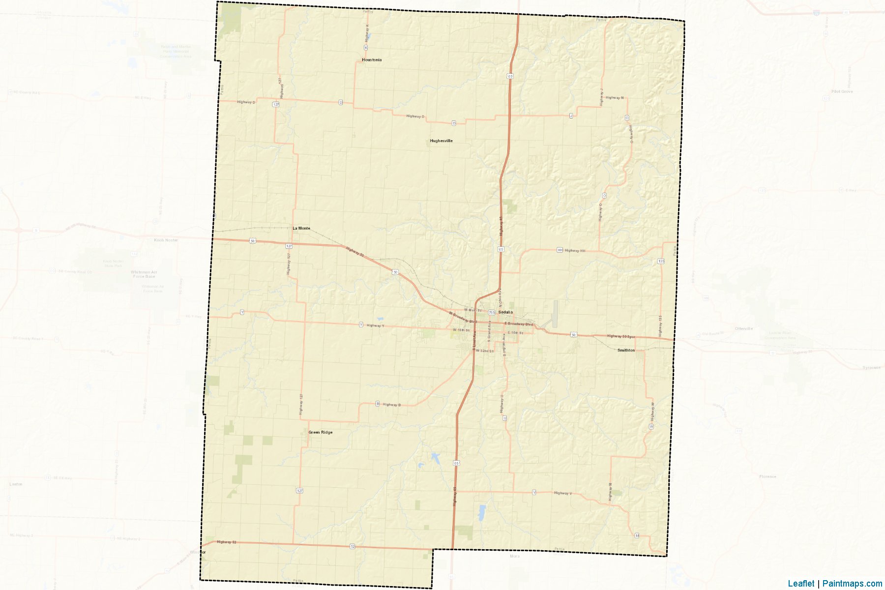 Pettis (Missouri) Map Cropping Samples-2