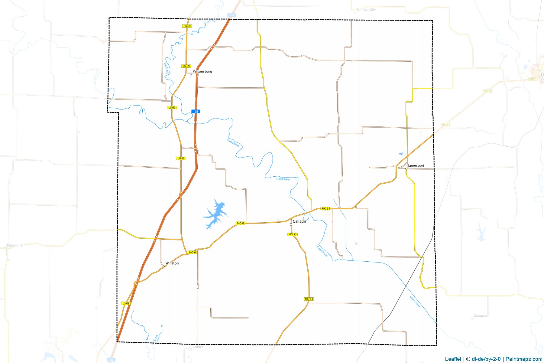 Daviess (Missouri) Map Cropping Samples-1