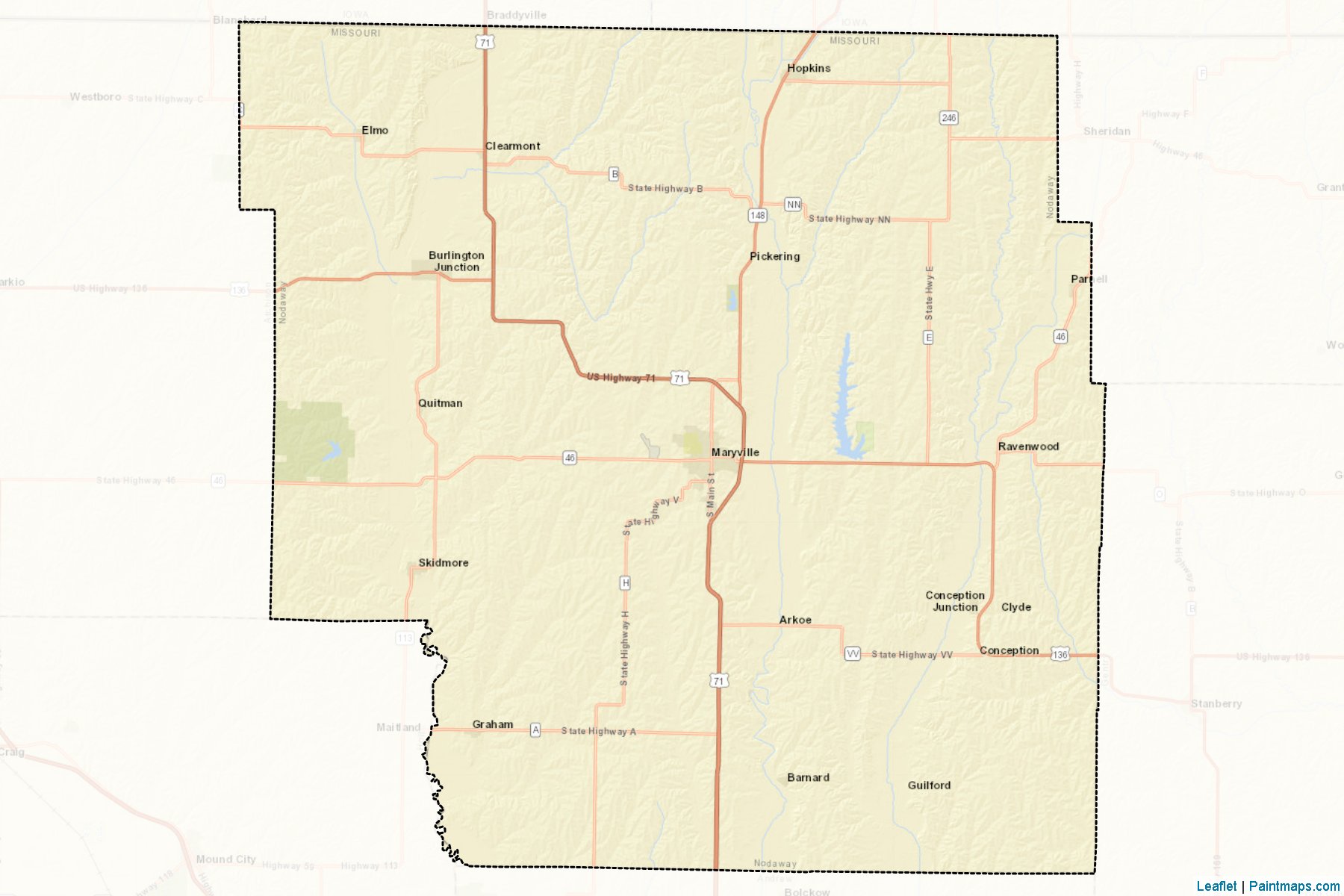 Nodaway (Missouri) Map Cropping Samples-2