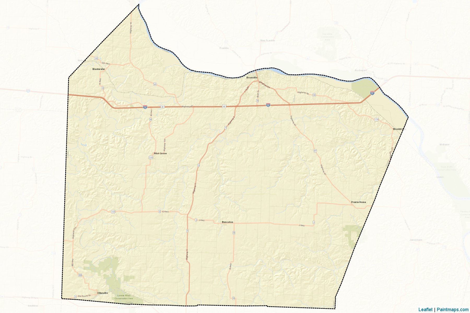 Muestras de recorte de mapas Cooper (Missouri)-2