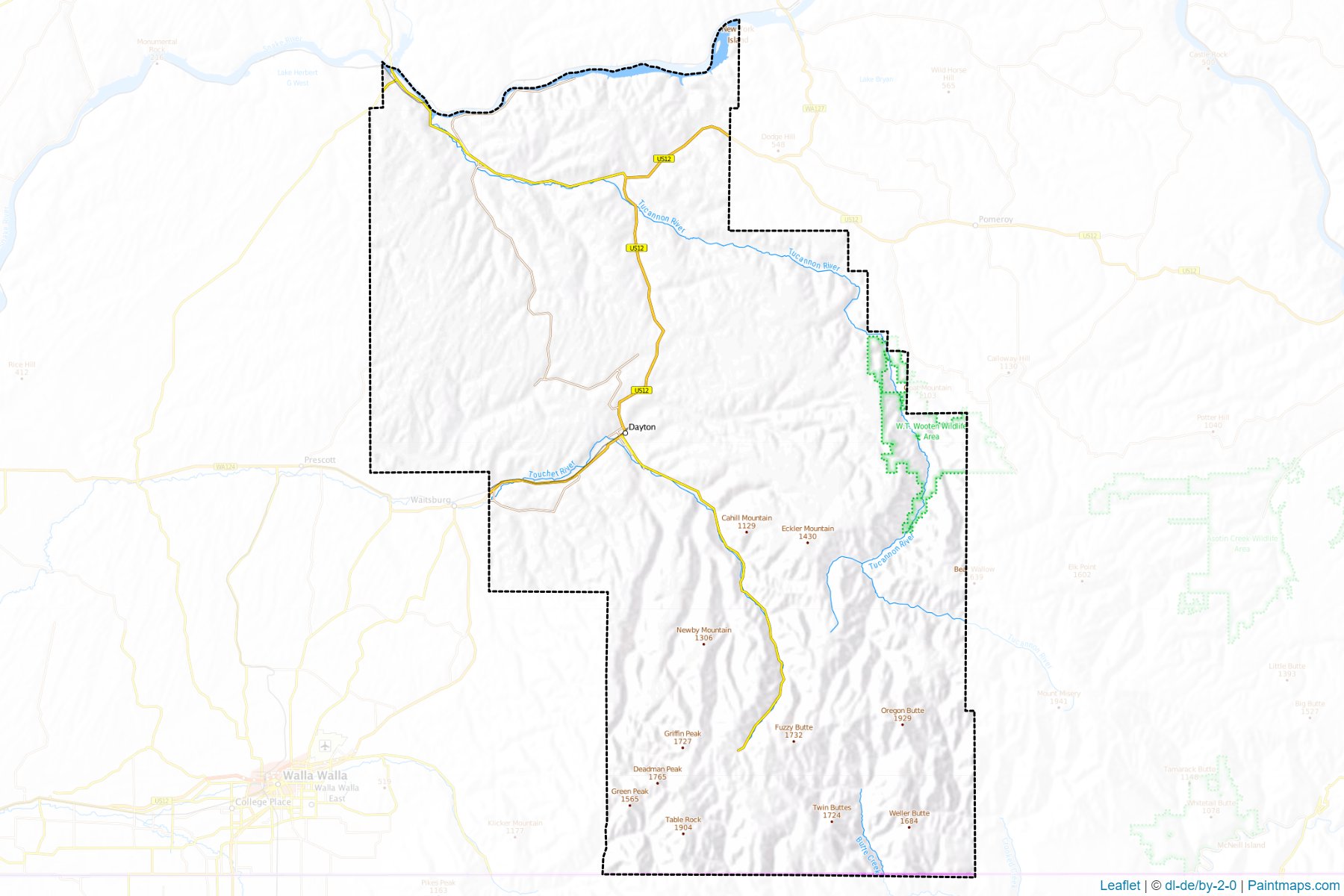 Columbia (Washington) Map Cropping Samples-1