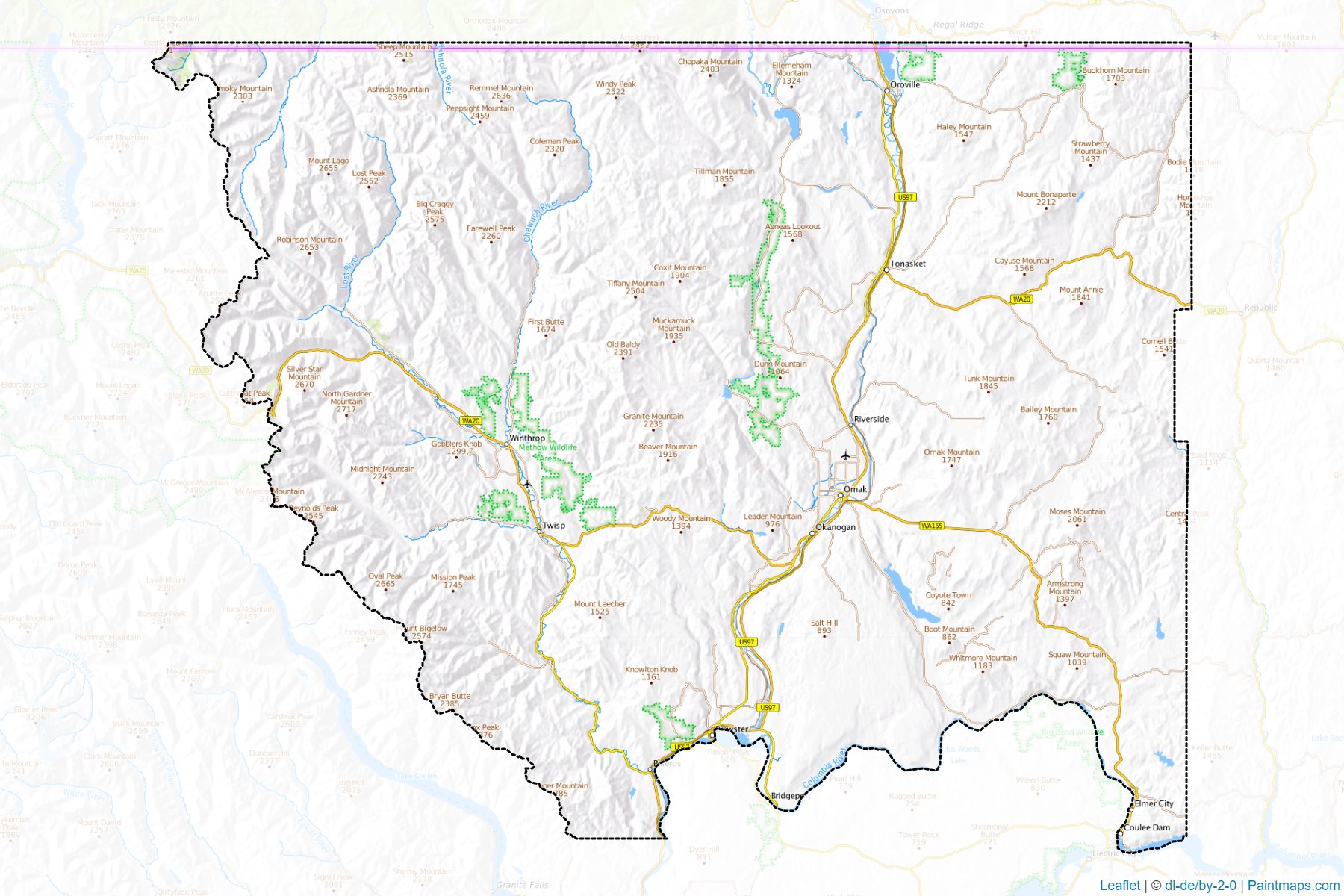 Okanogan (Washington) Map Cropping Samples-1