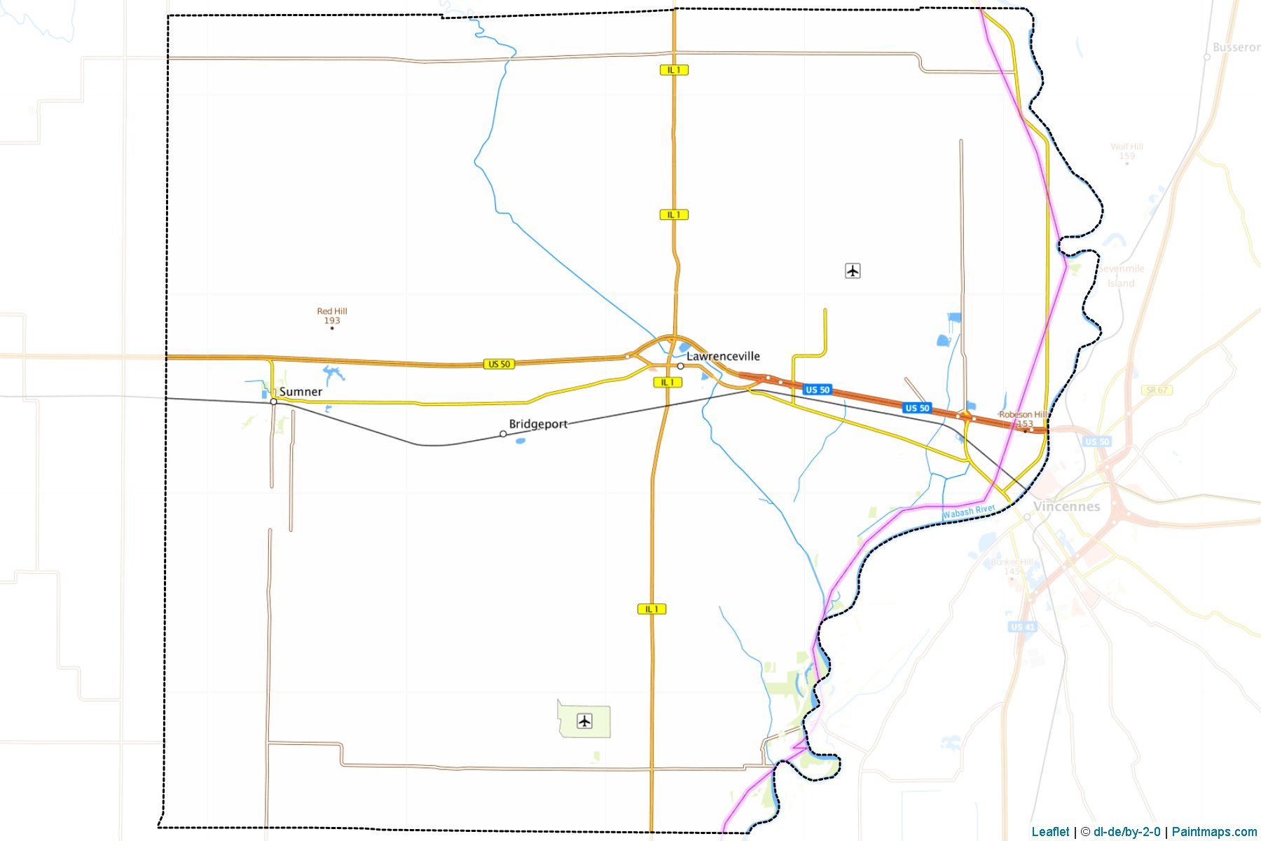 Lawrence (Illinois) Map Cropping Samples-1