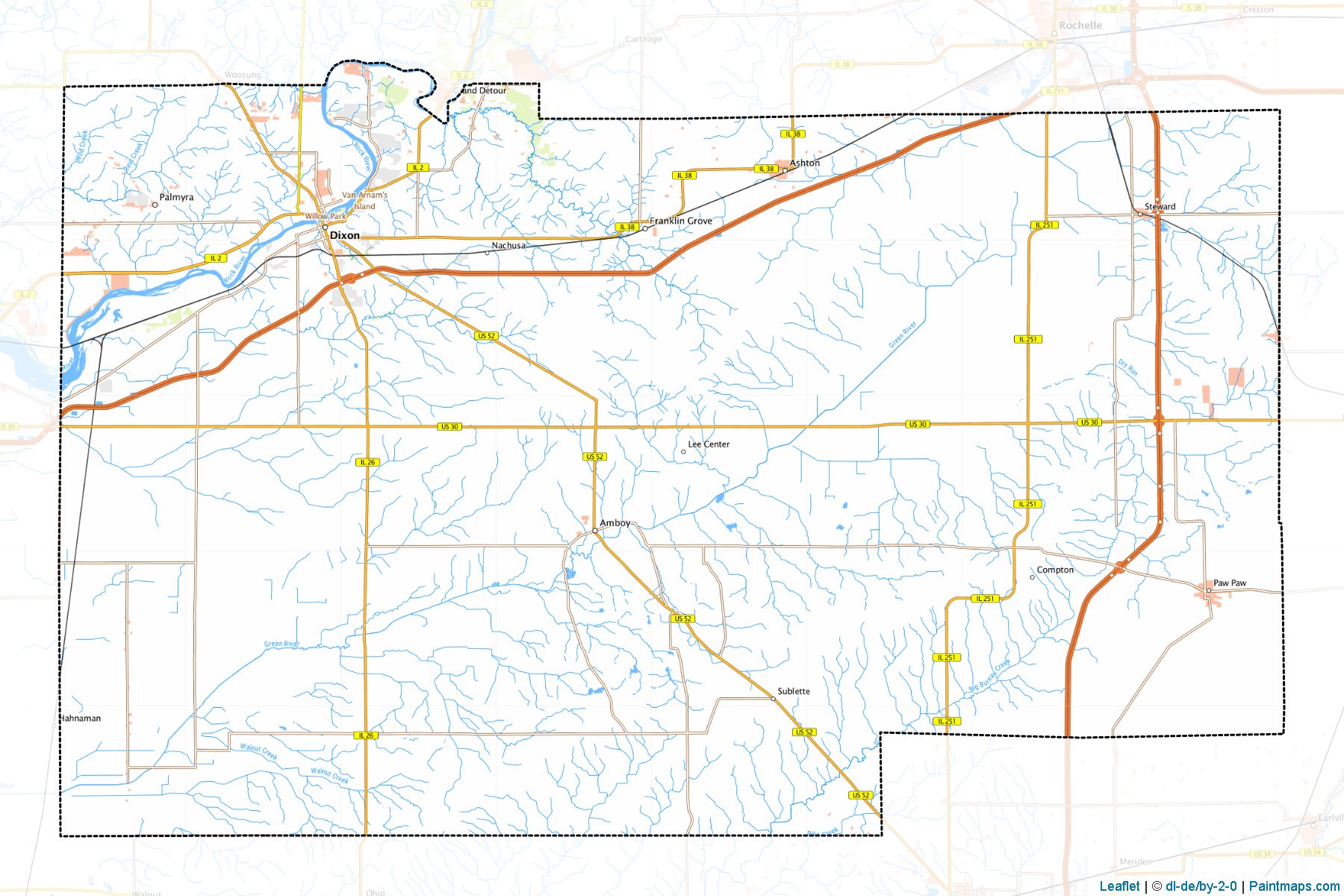 Lee (Illinois) Map Cropping Samples-1