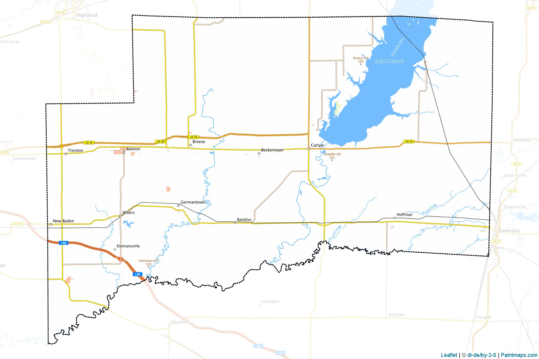 Clinton (Illinois) Map Cropping Samples-1