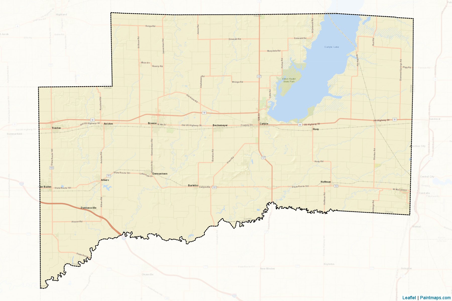 Clinton (Illinois) Map Cropping Samples-2