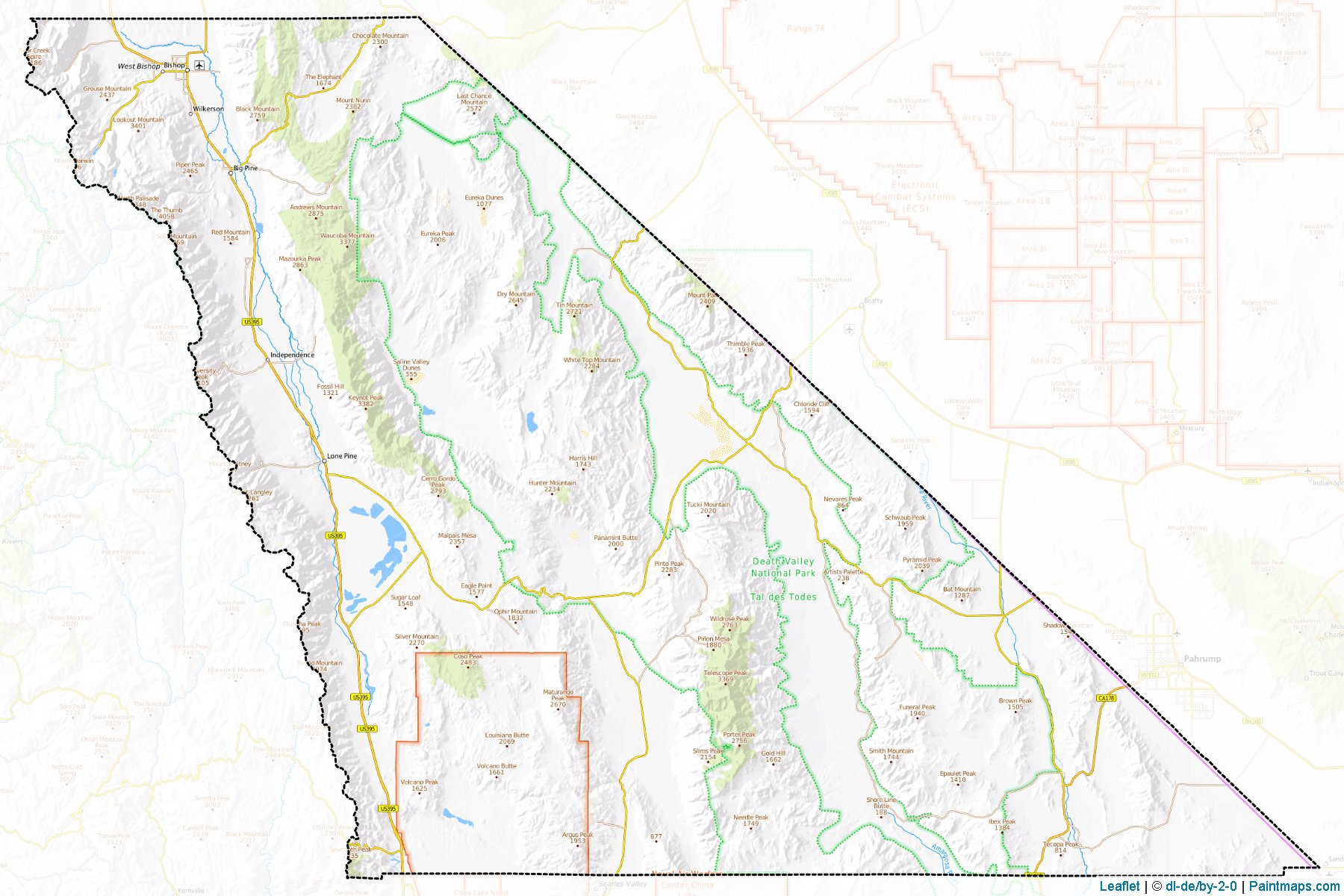 Inyo (California) Map Cropping Samples-1