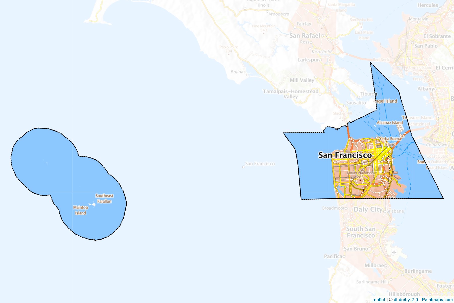 San Francisco (California) Map Cropping Samples-1