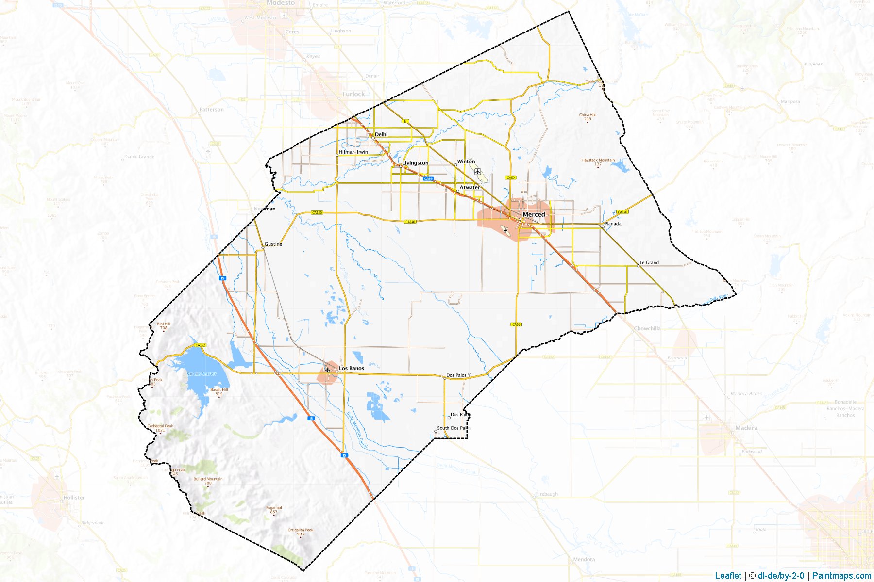 Merced (California) Map Cropping Samples-1