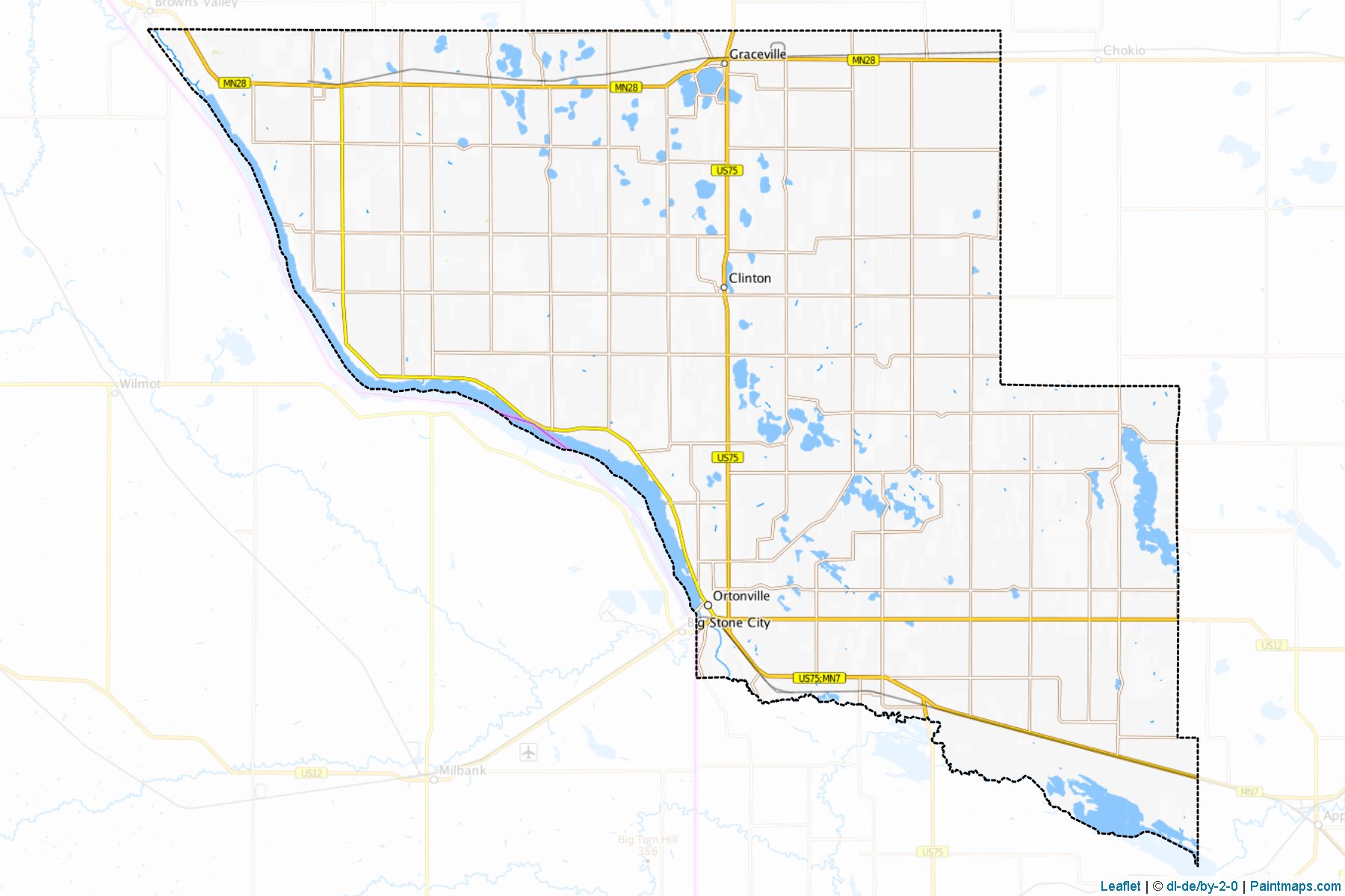 Big Stone (Minnesota) Map Cropping Samples-1