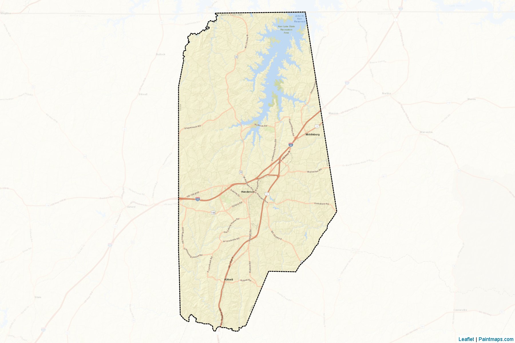 Vance (North Carolina) Map Cropping Samples-2