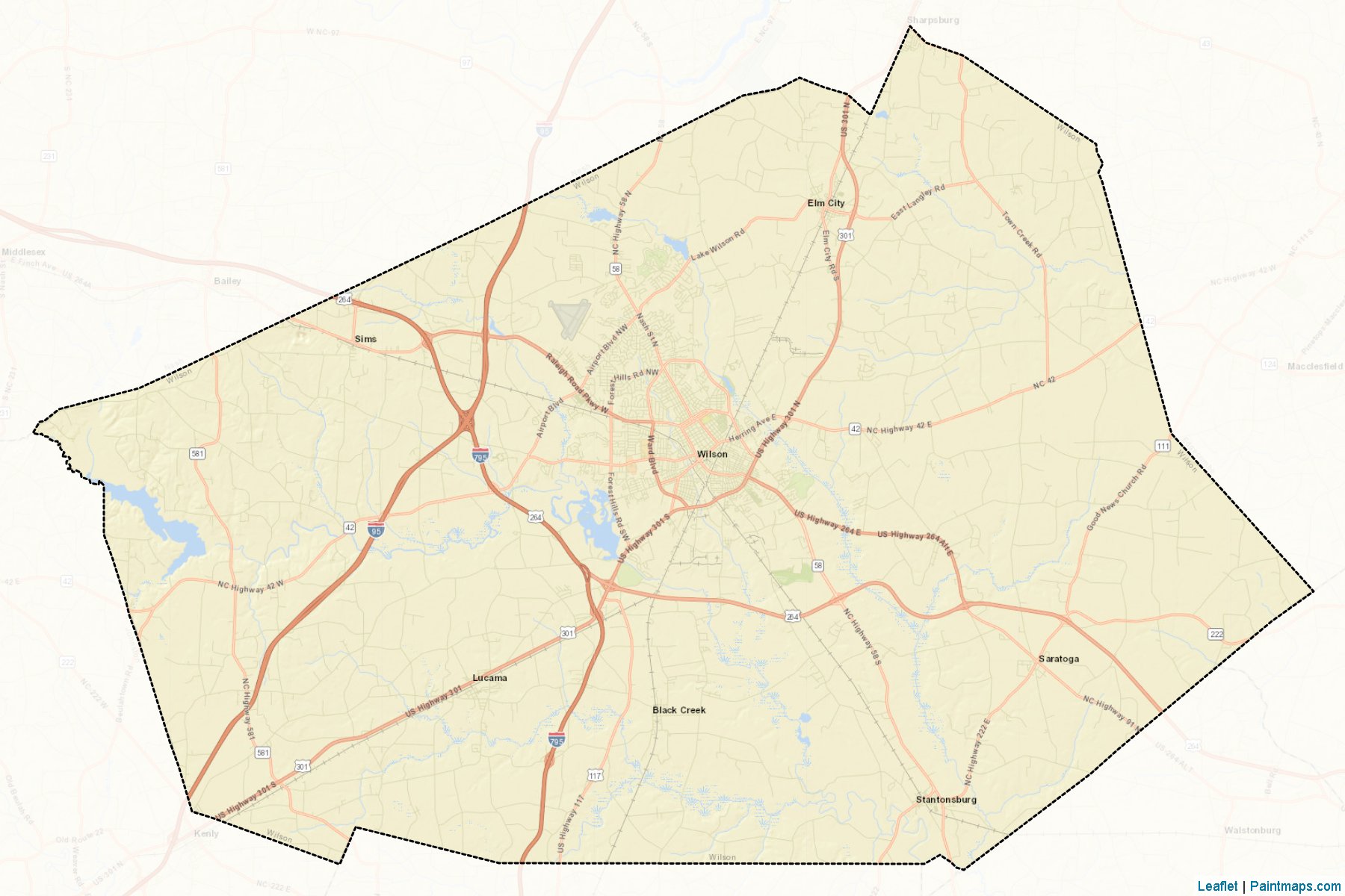 Wilson (North Carolina) Map Cropping Samples-2