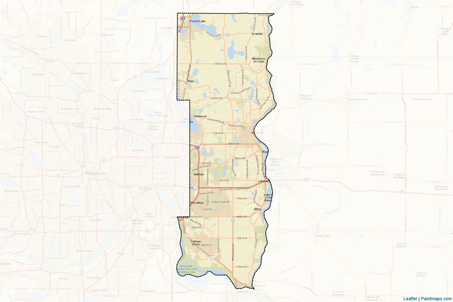 Washington (Minnesota) Map Cropping Samples-2