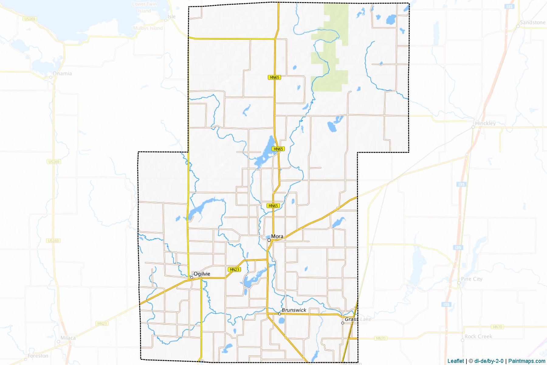 Muestras de recorte de mapas Kanabec (Minnesota)-1