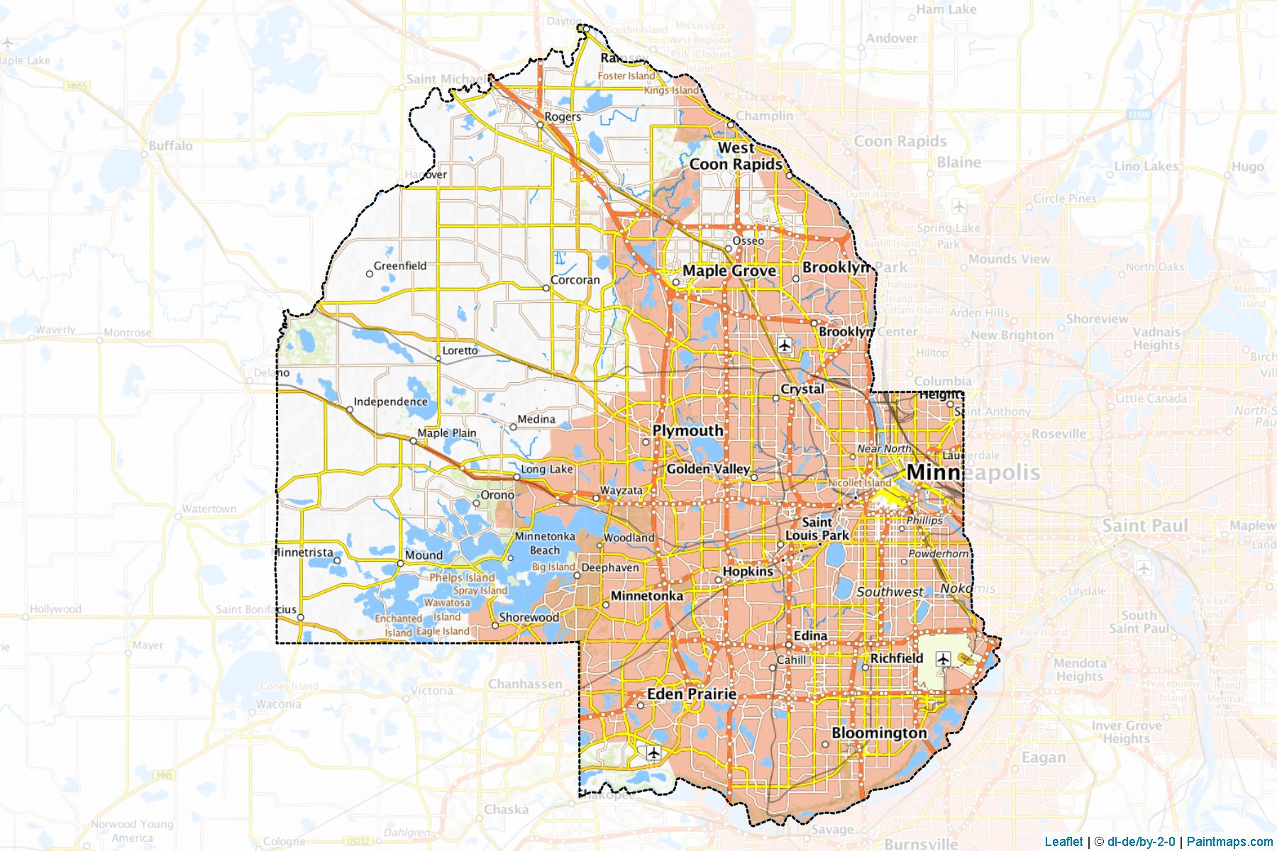 Hennepin (Minnesota) Map Cropping Samples-1