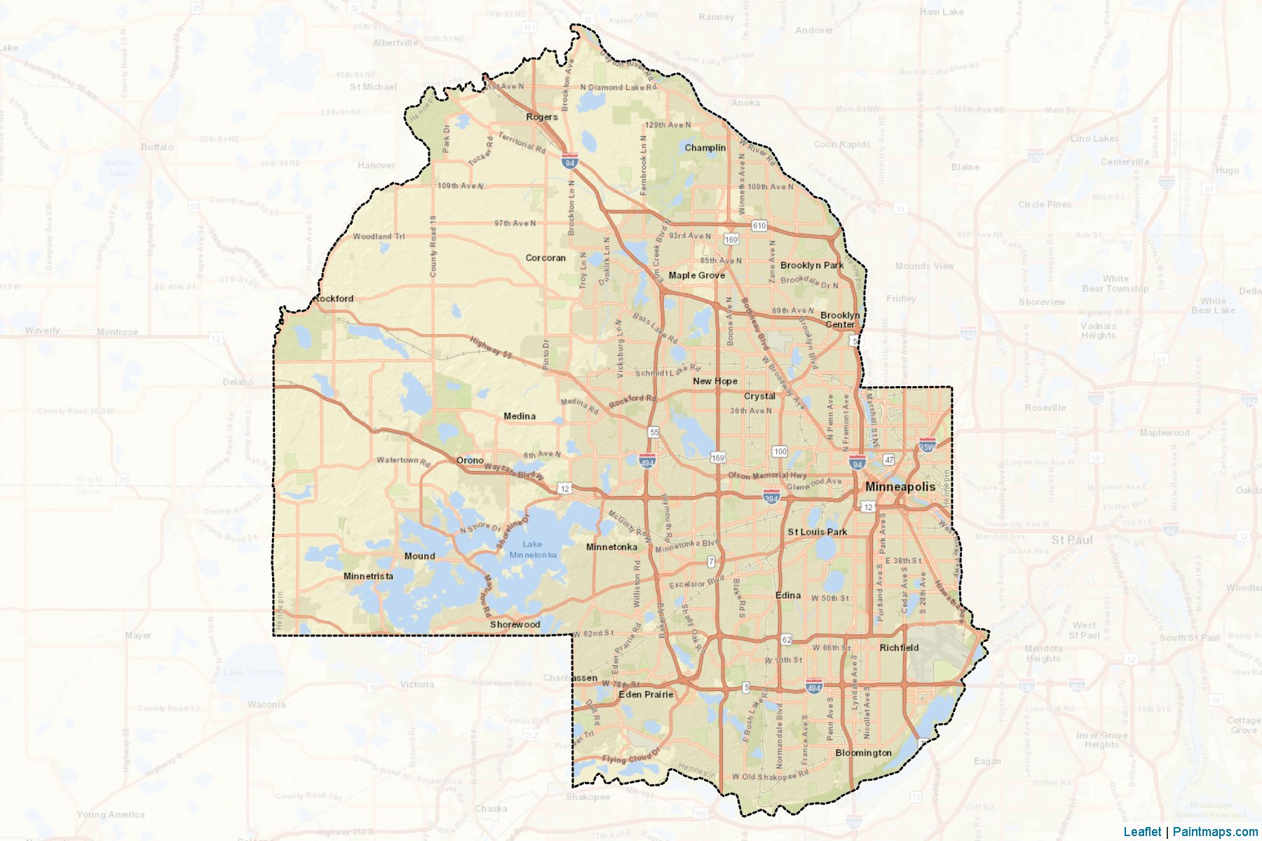 Hennepin (Minnesota) Map Cropping Samples-2